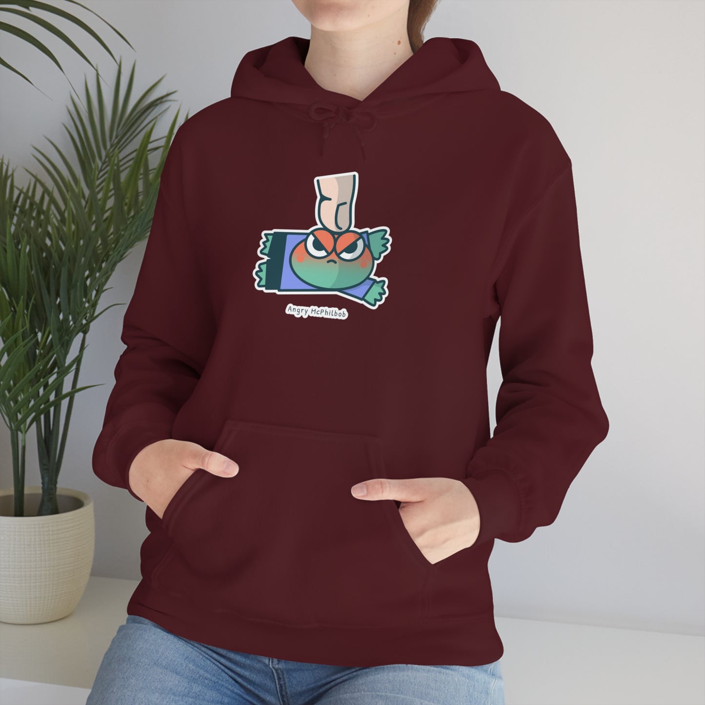 Angry McPhilbob Unisex Heavy Blend™ Hooded Sweatshirt