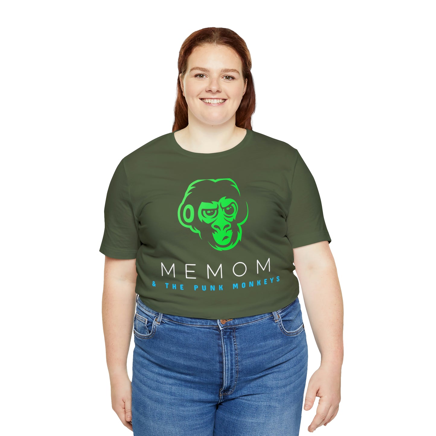 Memom and the Punk Monkeys Logo Unisex Jersey Short Sleeve Tee