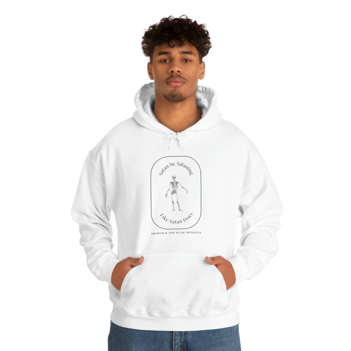 Satan Be Sataning Like Satan Does Unisex Heavy Blend™ Hooded Sweatshirt