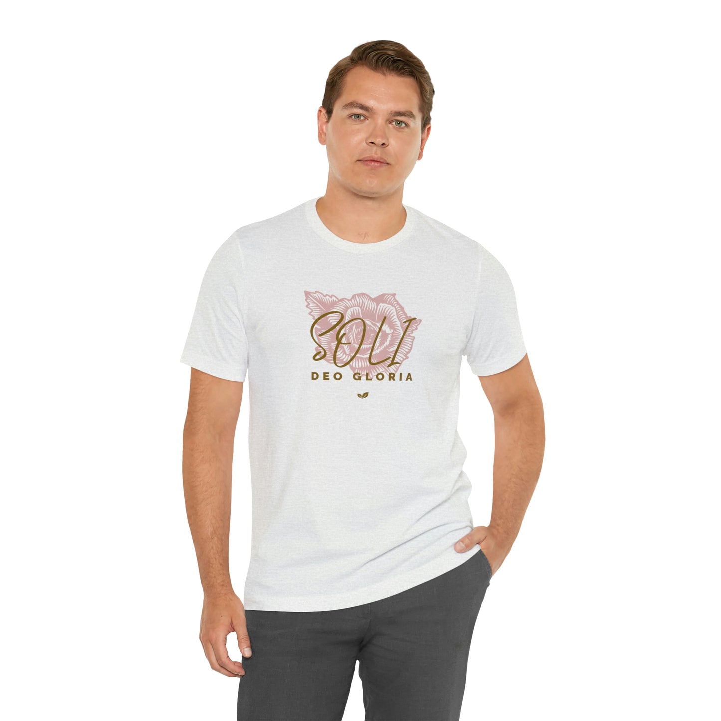 Soli Deo Gloria Rose Unisex Jersey Short Sleeve Tee