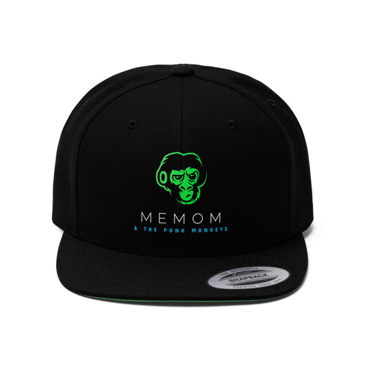 Memom & The Punk Monkeys Unisex Flat Bill Hat