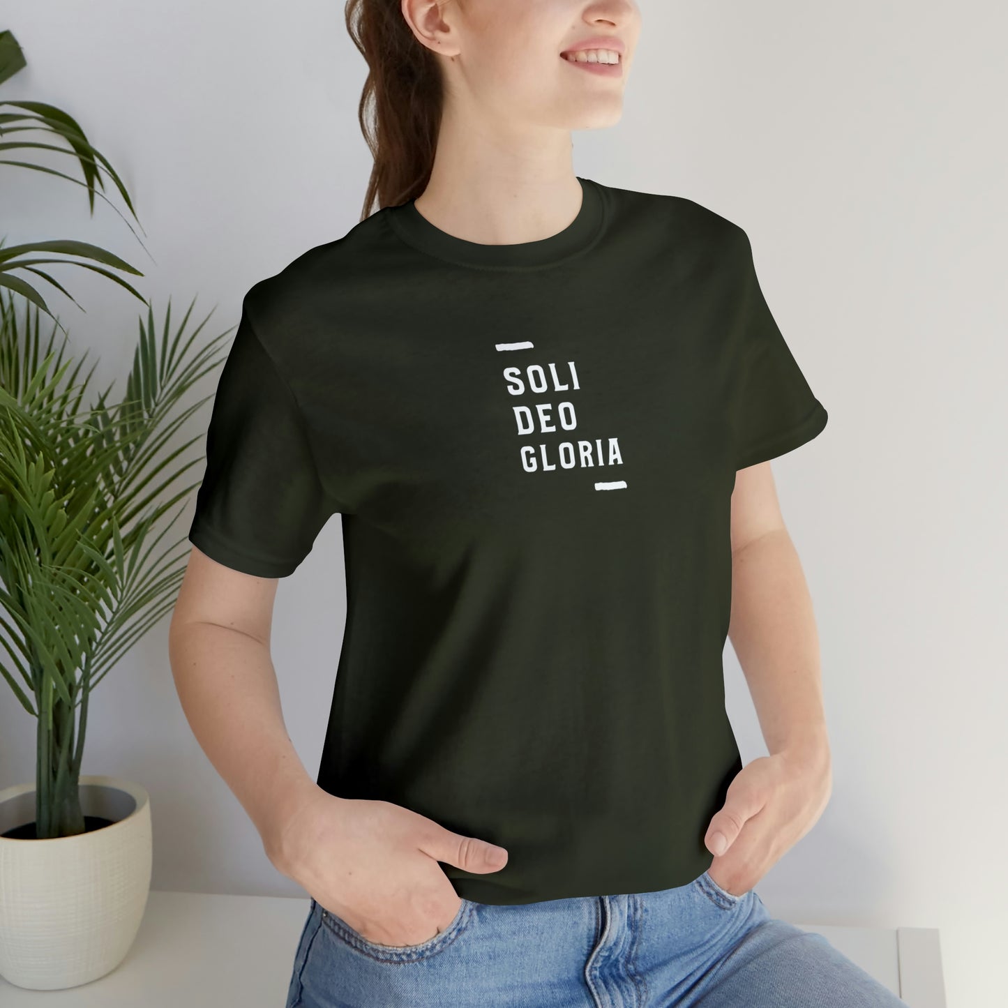 Soli Deo Gloria Simple Classical Unisex Jersey Short Sleeve Tee