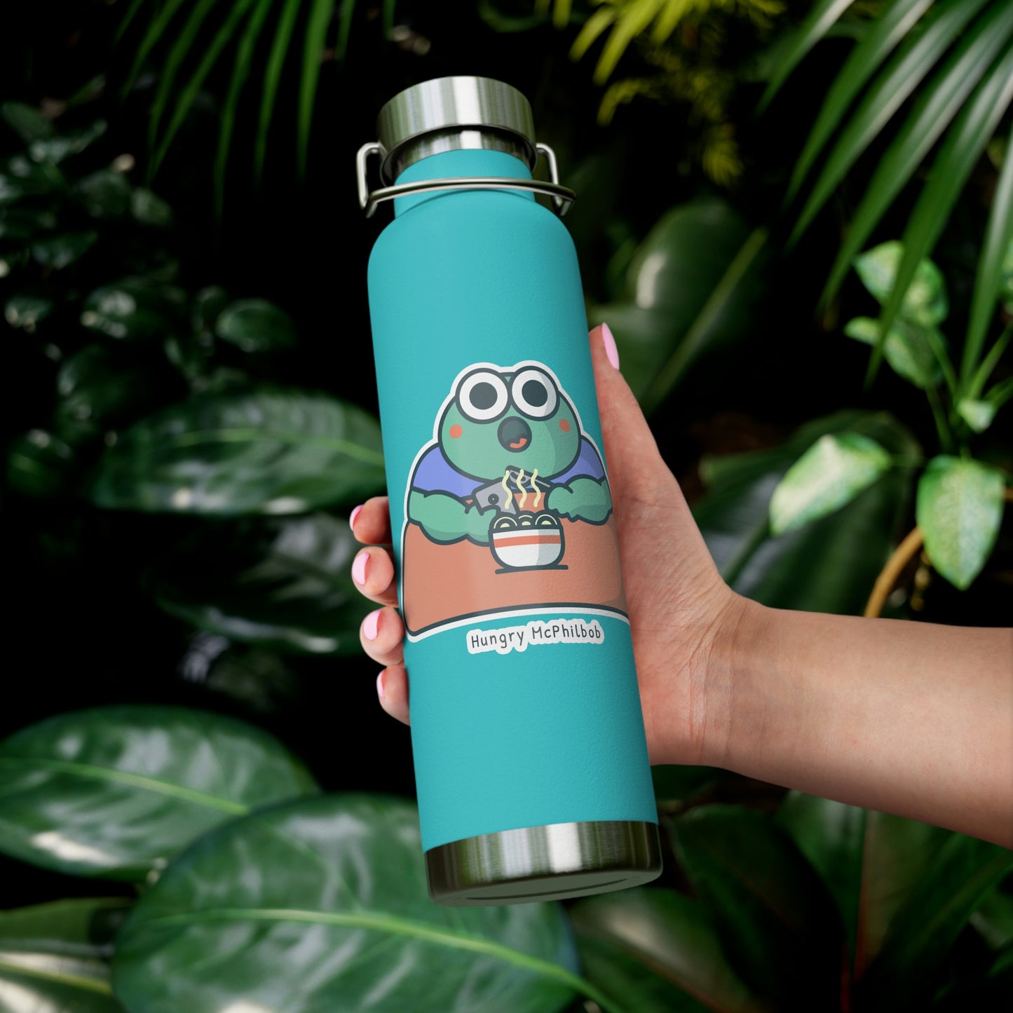 Hungry McPhilbob Copper Vacuum Insulated Bottle, 22oz