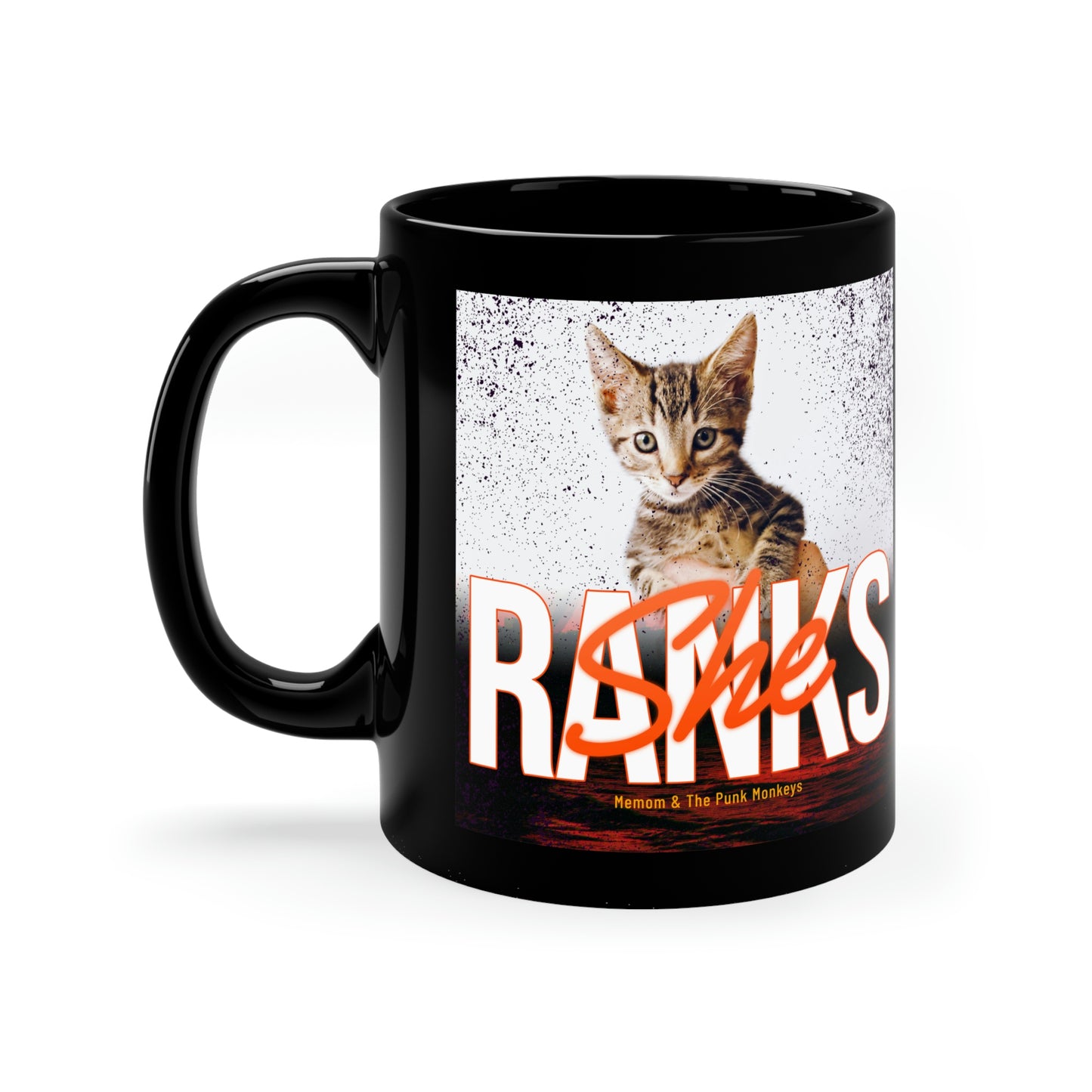 She Ranks 11oz Black Mug