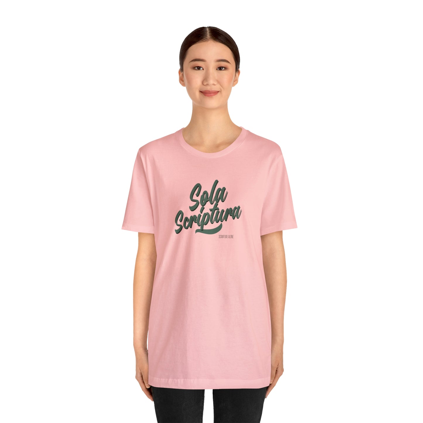 Sola Scriptura Unisex Jersey Short Sleeve Tee