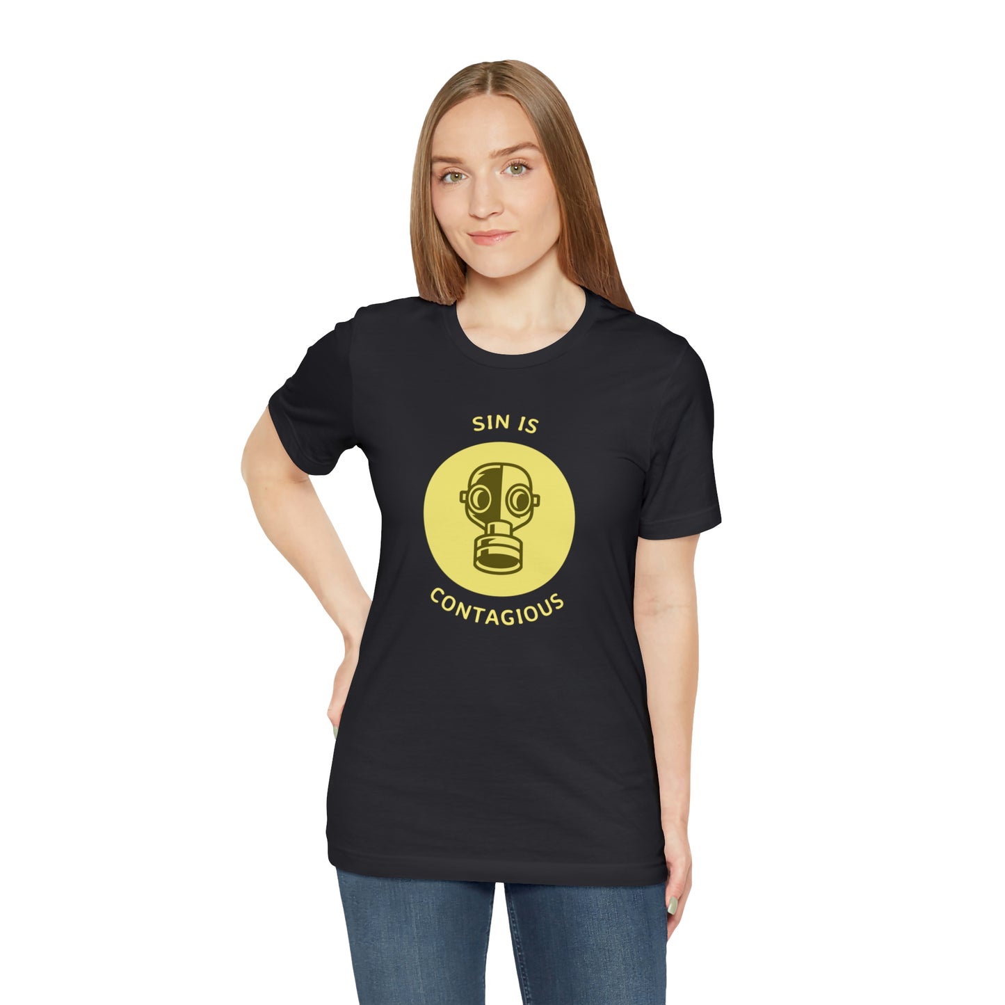 Sin is Contagious Unisex Jersey Short Sleeve Tee