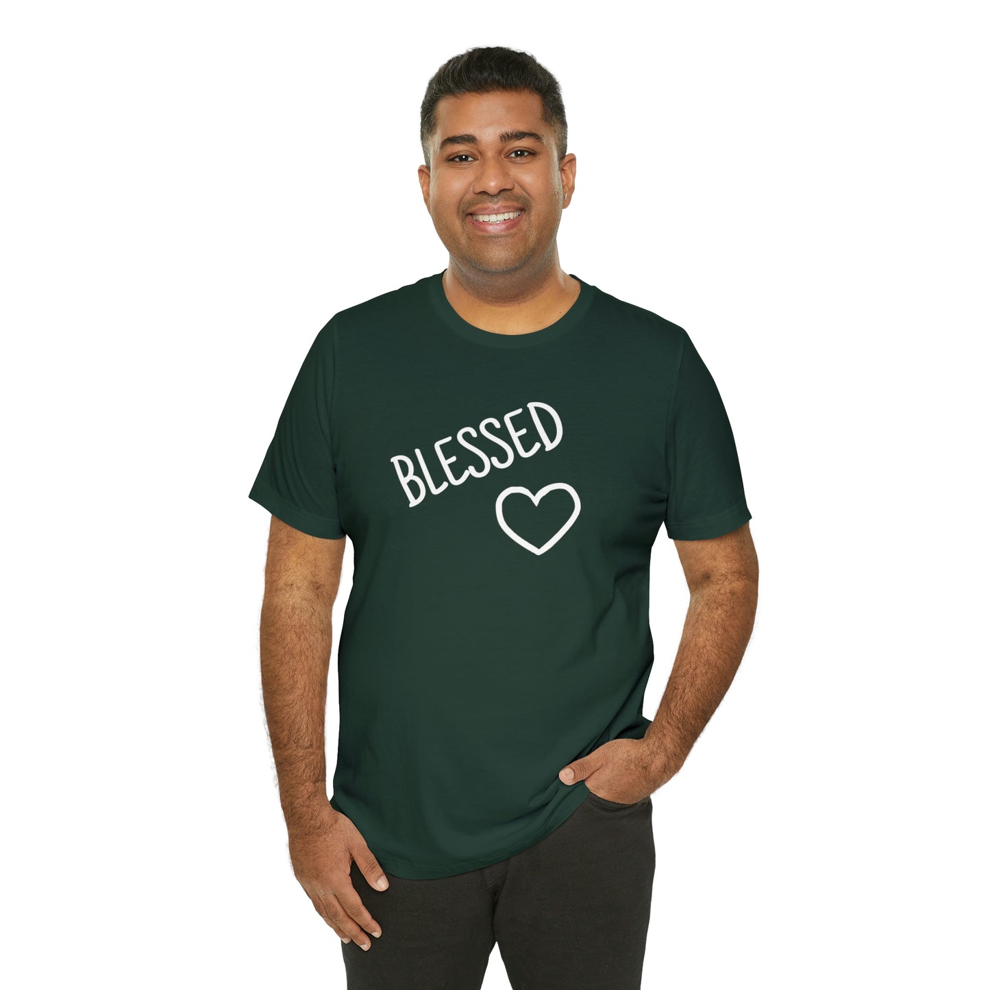 Blessed Heart Unisex Jersey Short Sleeve Tee