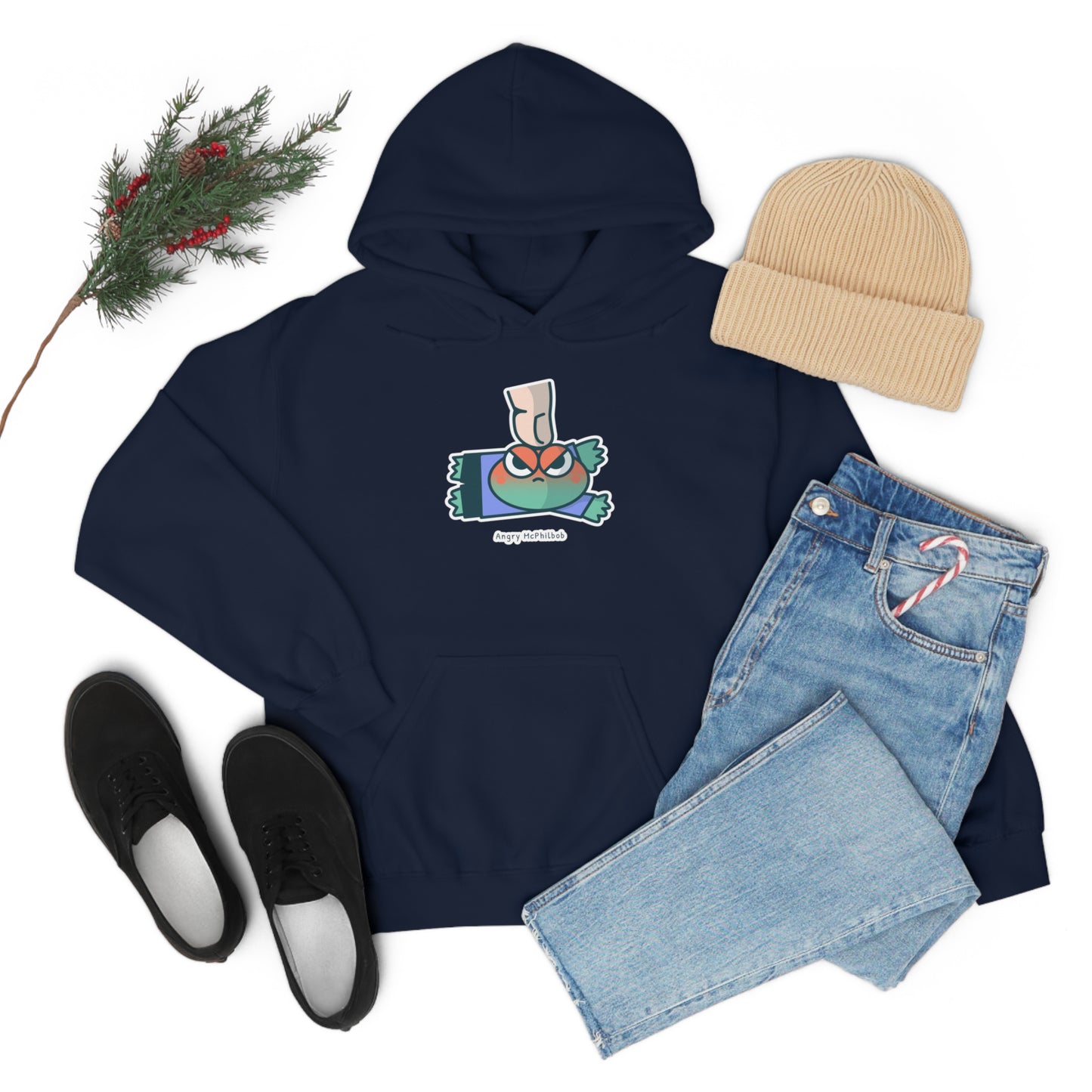Angry McPhilbob Unisex Heavy Blend™ Hooded Sweatshirt
