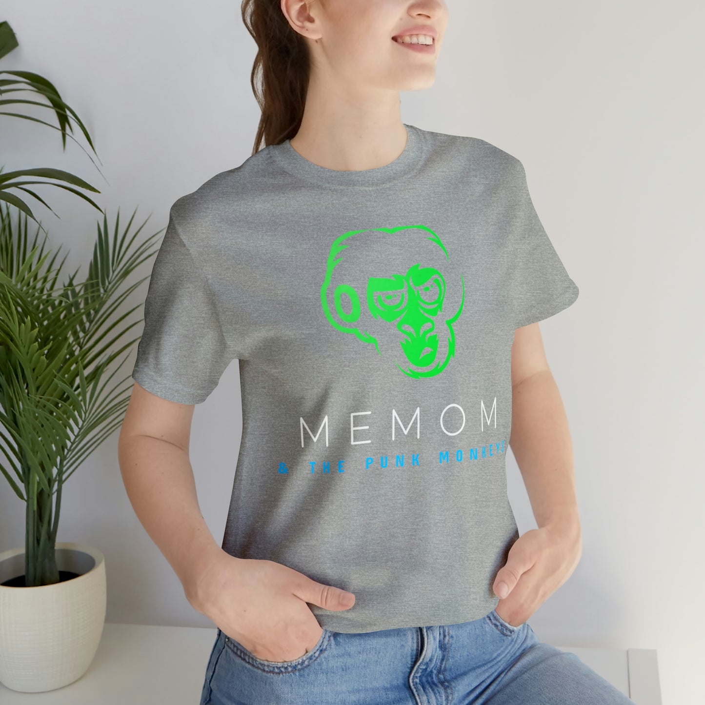 Memom and the Punk Monkeys Logo Unisex Jersey Short Sleeve Tee