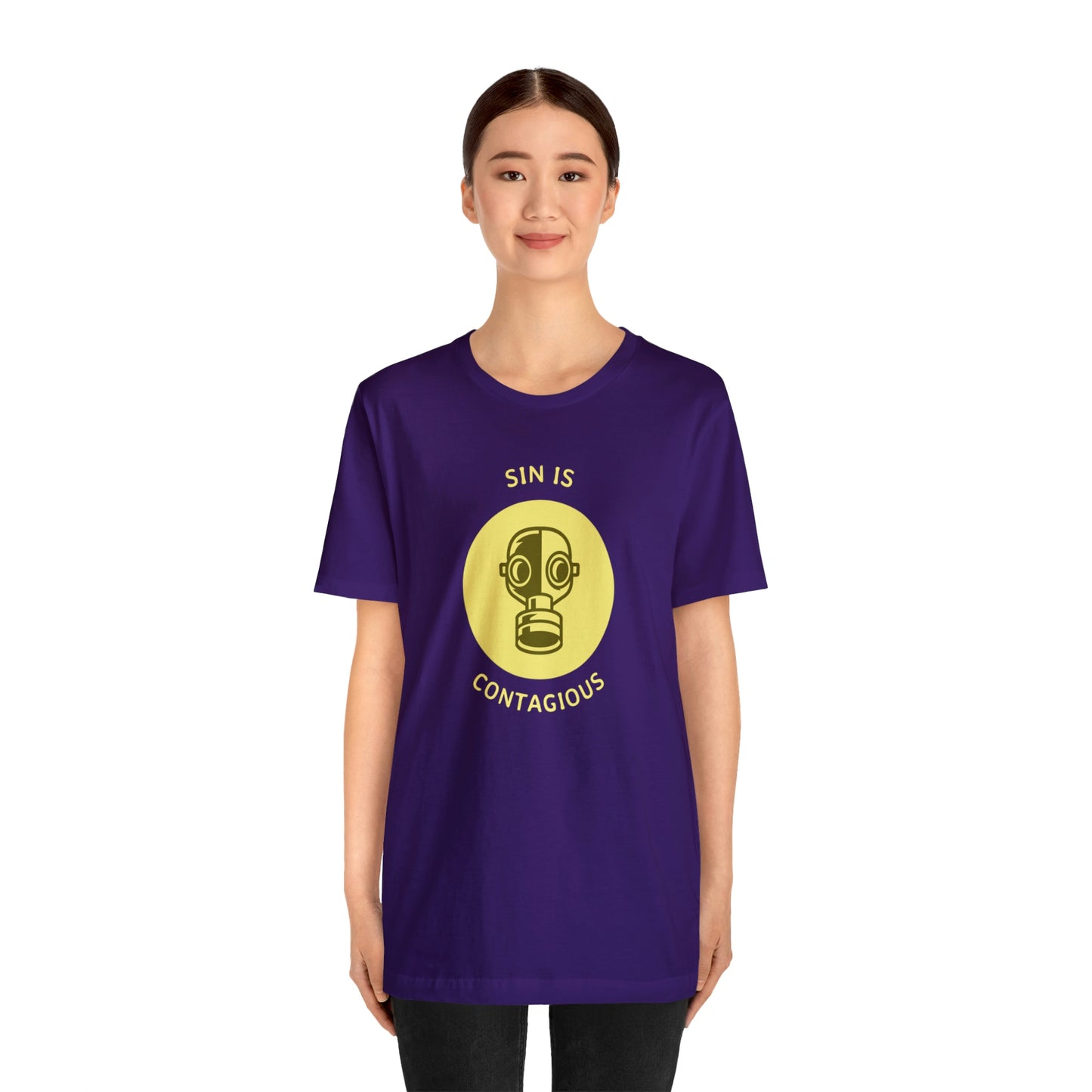 Sin is Contagious Unisex Jersey Short Sleeve Tee