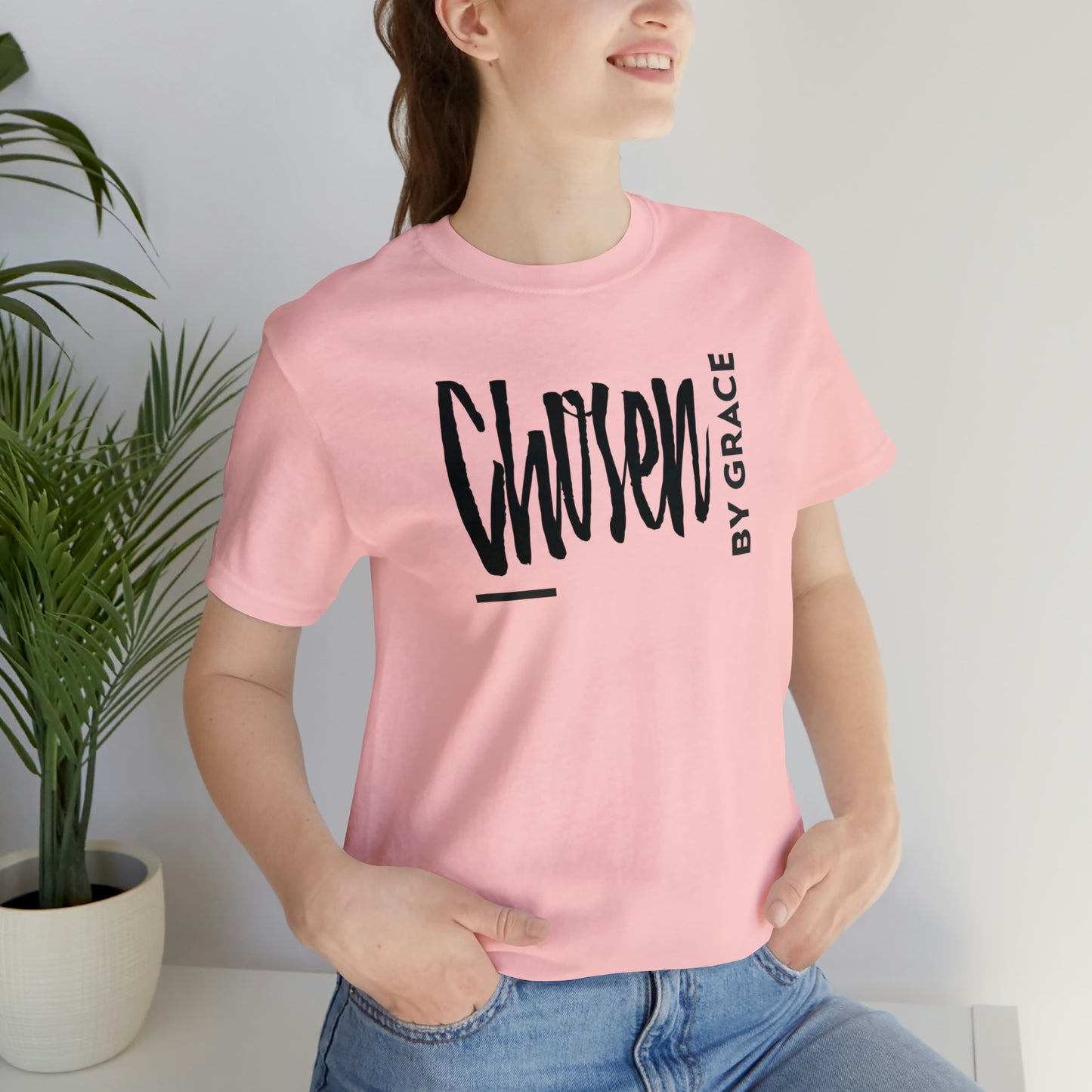 Chosen By Grace Sideways Unisex Jersey Short Sleeve Tee