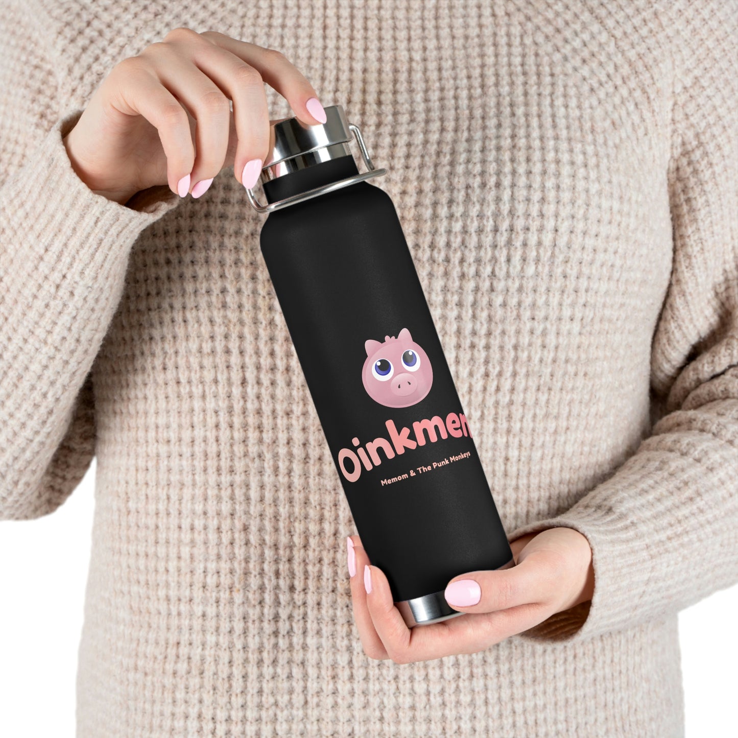 Oinkment Copper Vacuum Insulated Bottle, 22oz