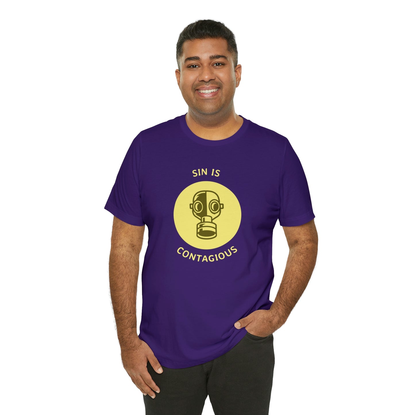 Sin is Contagious Unisex Jersey Short Sleeve Tee