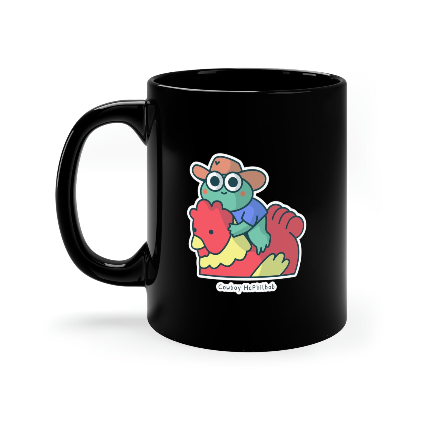 Cowboy McPhilbob Black Coffee Mug, 11oz