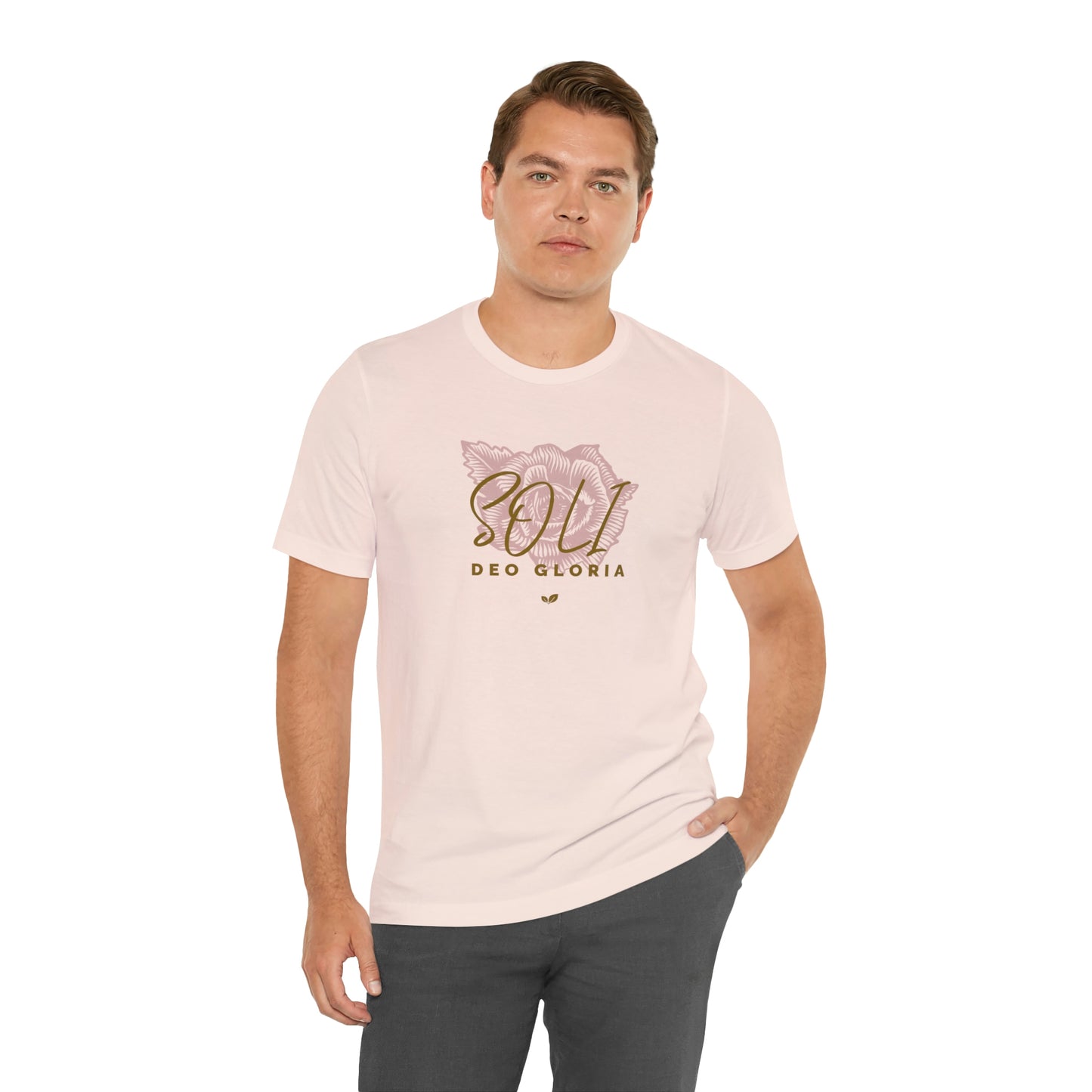 Soli Deo Gloria Rose Unisex Jersey Short Sleeve Tee