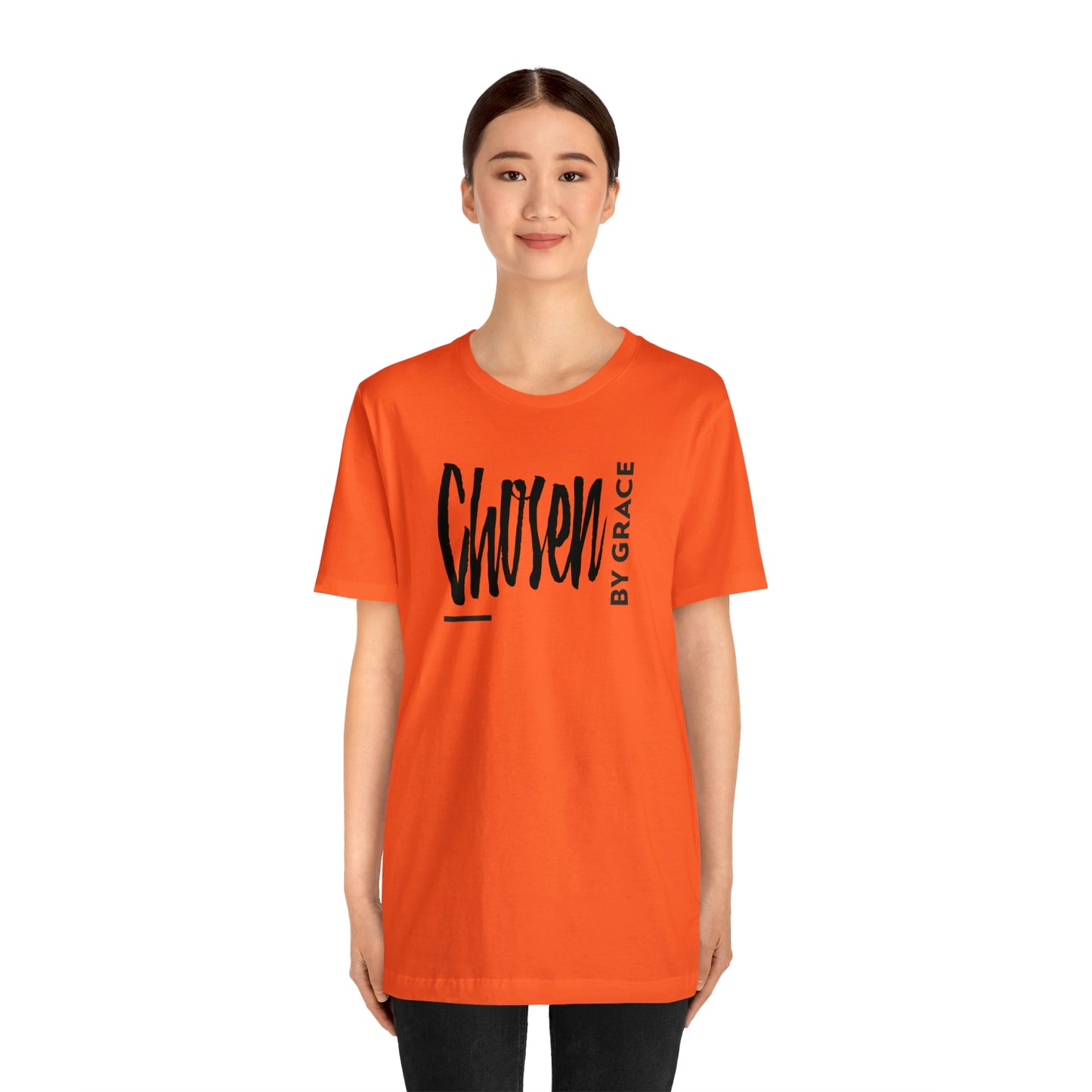 Chosen By Grace Sideways Unisex Jersey Short Sleeve Tee