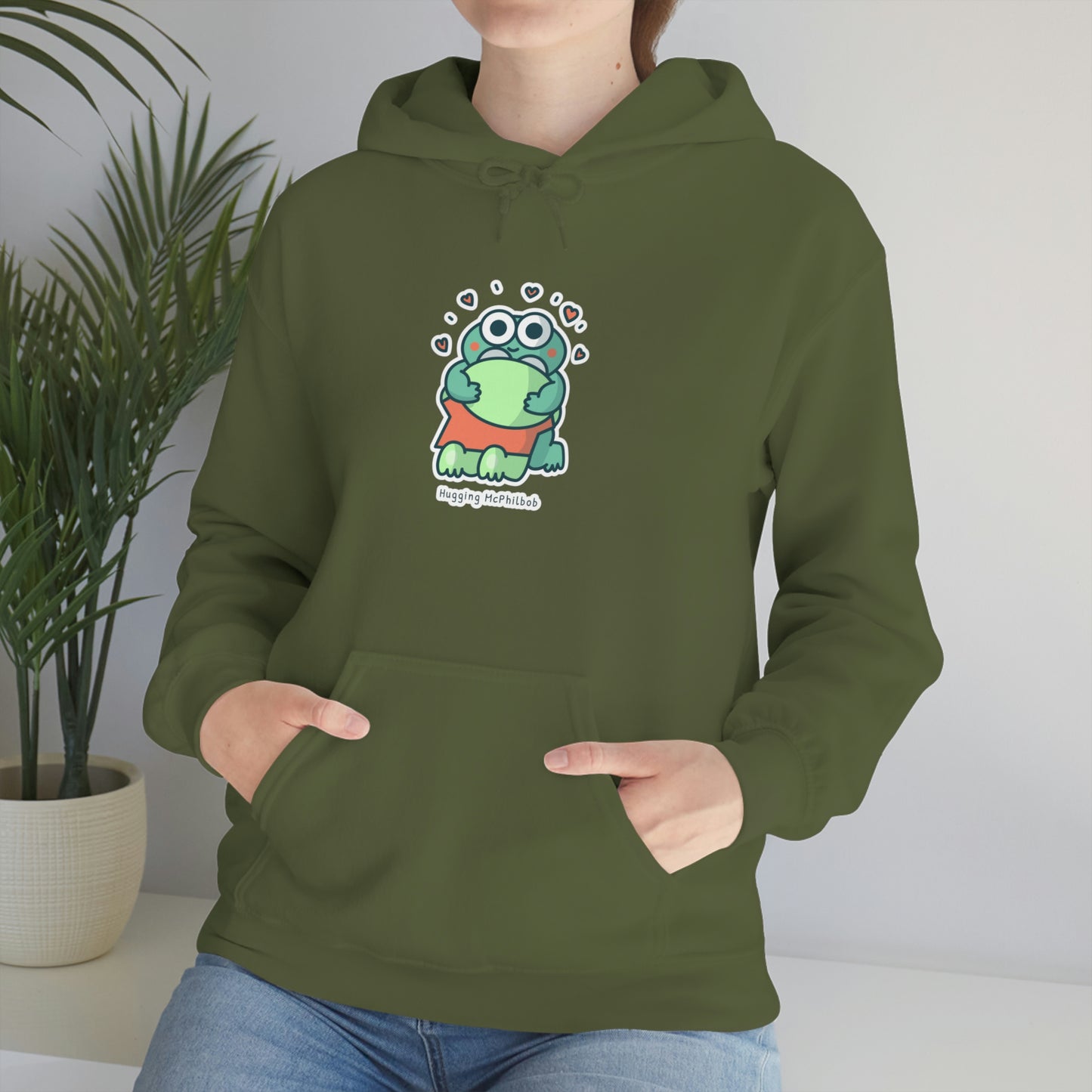 Hugging McPhilbob Unisex Heavy Blend™ Hooded Sweatshirt