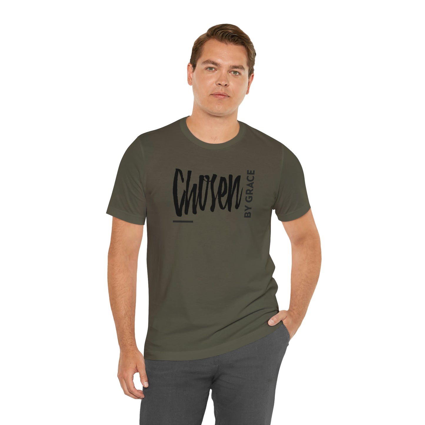 Chosen By Grace Sideways Unisex Jersey Short Sleeve Tee