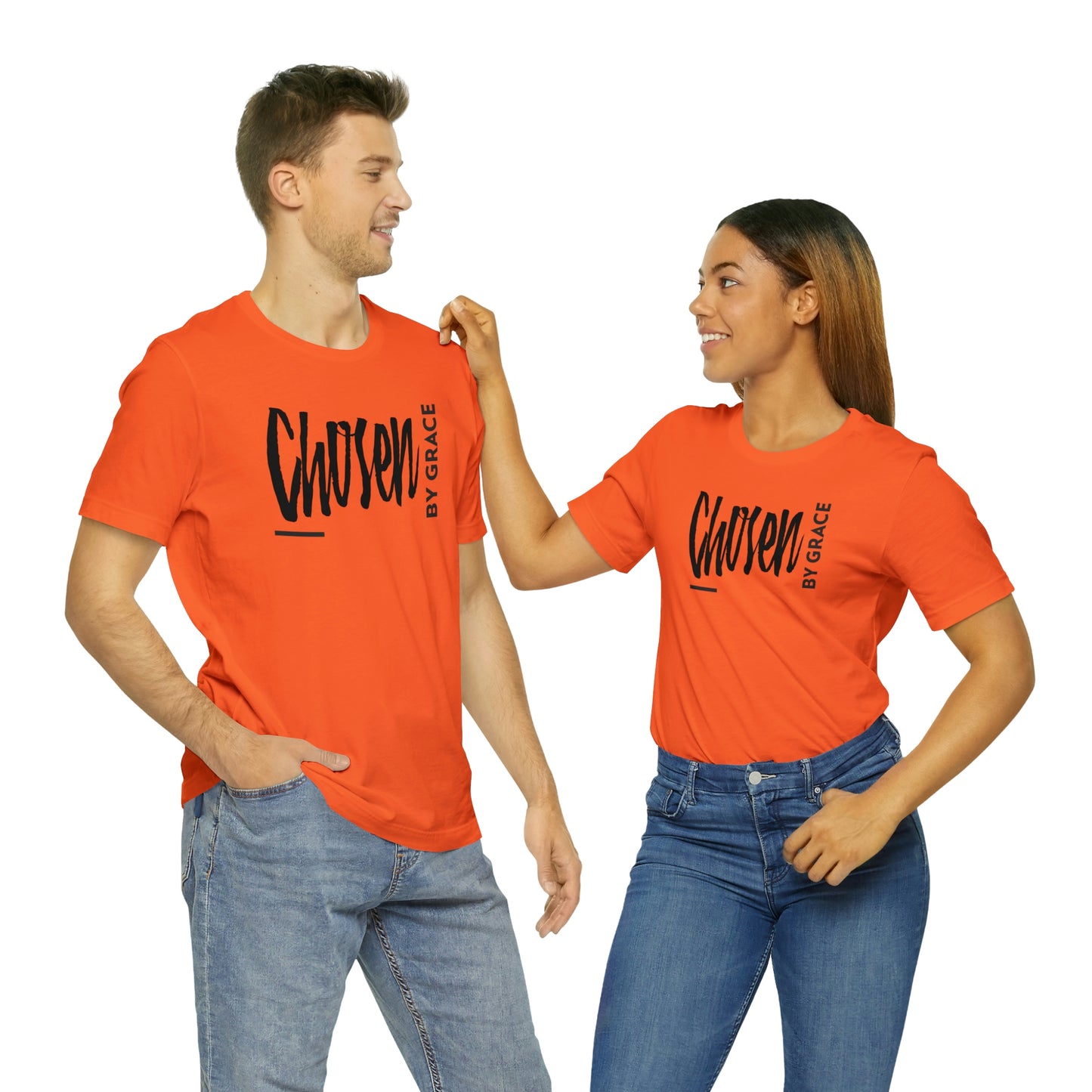 Chosen By Grace Sideways Unisex Jersey Short Sleeve Tee