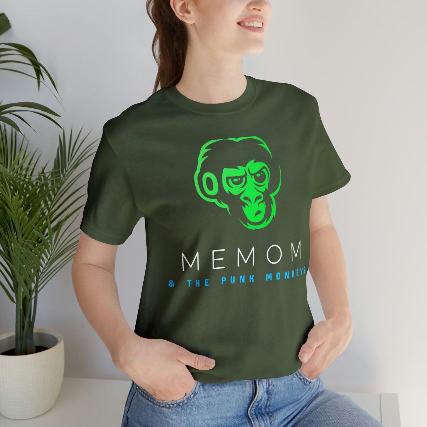 Memom and the Punk Monkeys Logo Unisex Jersey Short Sleeve Tee