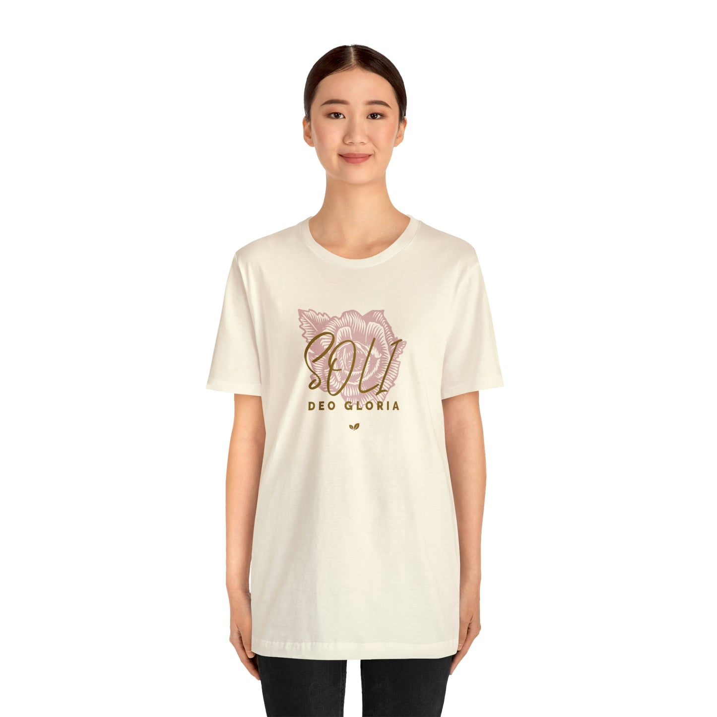 Soli Deo Gloria Rose Unisex Jersey Short Sleeve Tee