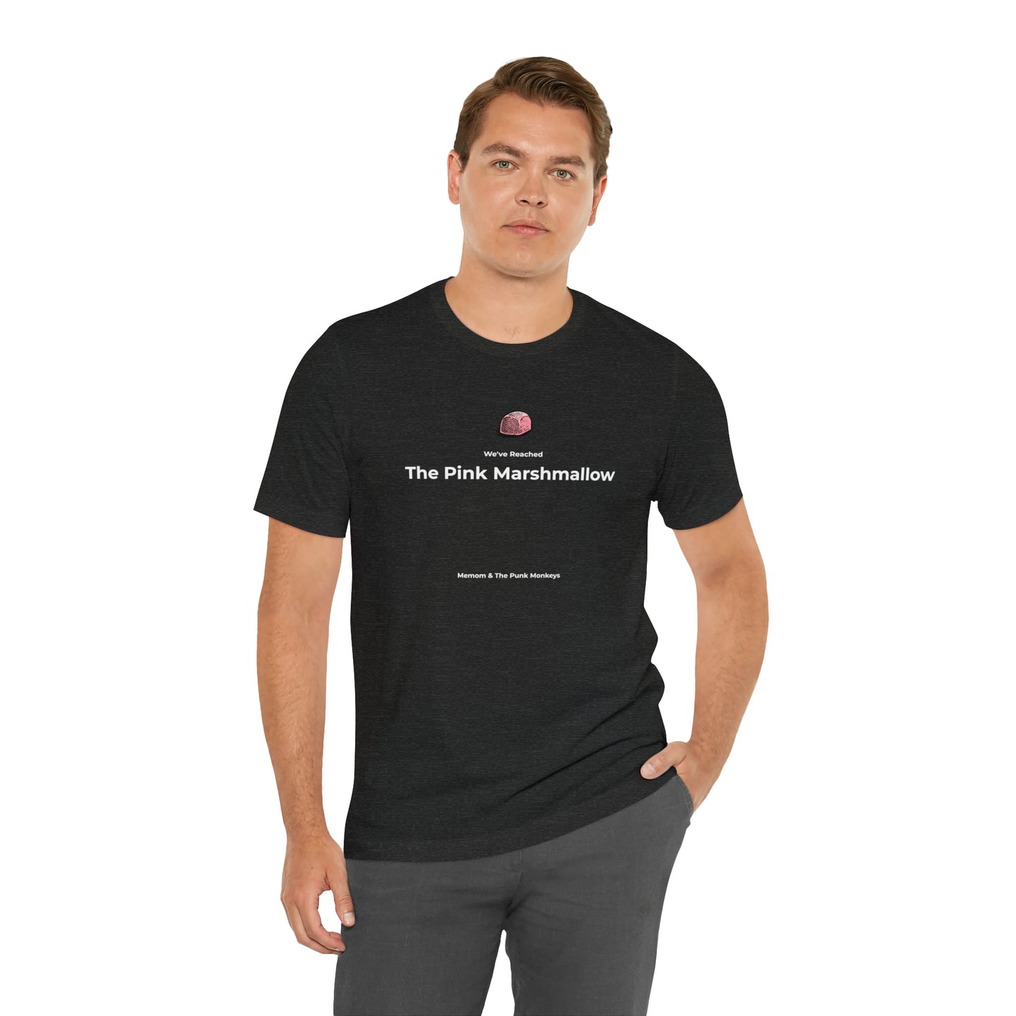 We've Reached the Pink Marshmallow Unisex Jersey Short Sleeve Tee
