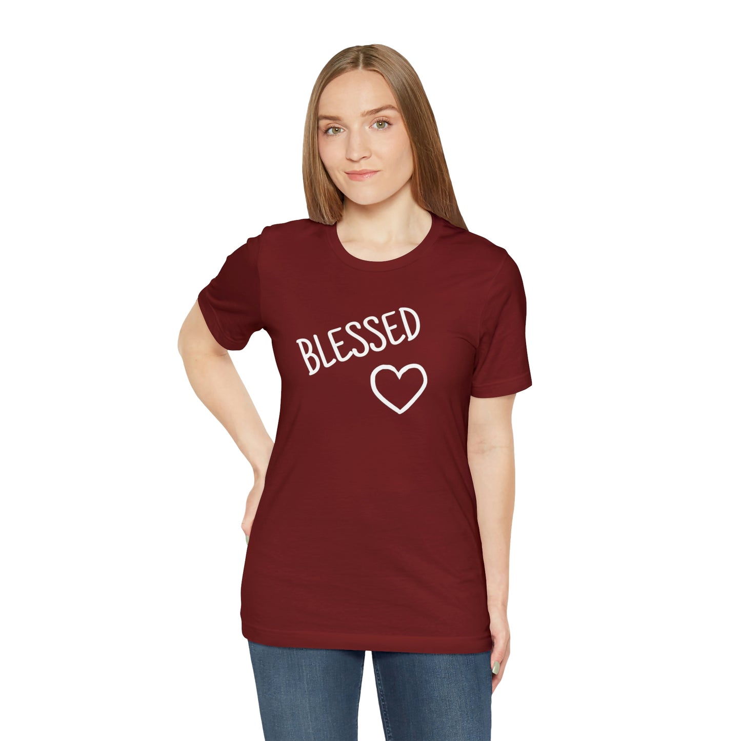 Blessed Heart Unisex Jersey Short Sleeve Tee