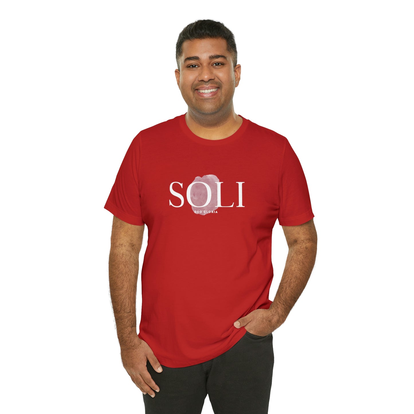 Soli Deo Gloria Paintbrush Unisex Jersey Short Sleeve Tee