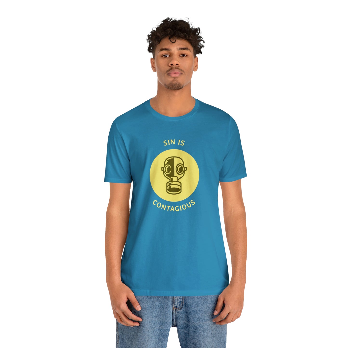 Sin is Contagious Unisex Jersey Short Sleeve Tee