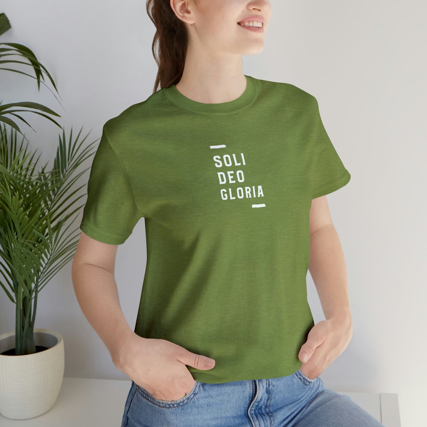 Soli Deo Gloria Simple Classical Unisex Jersey Short Sleeve Tee