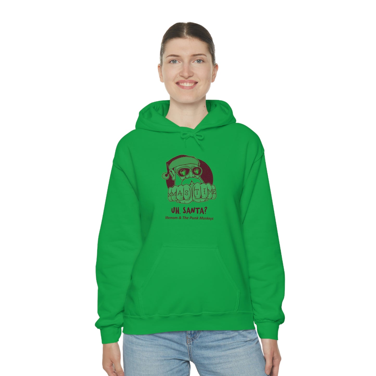 Uh, Santa Unisex Heavy Blend™ Hooded Sweatshirt