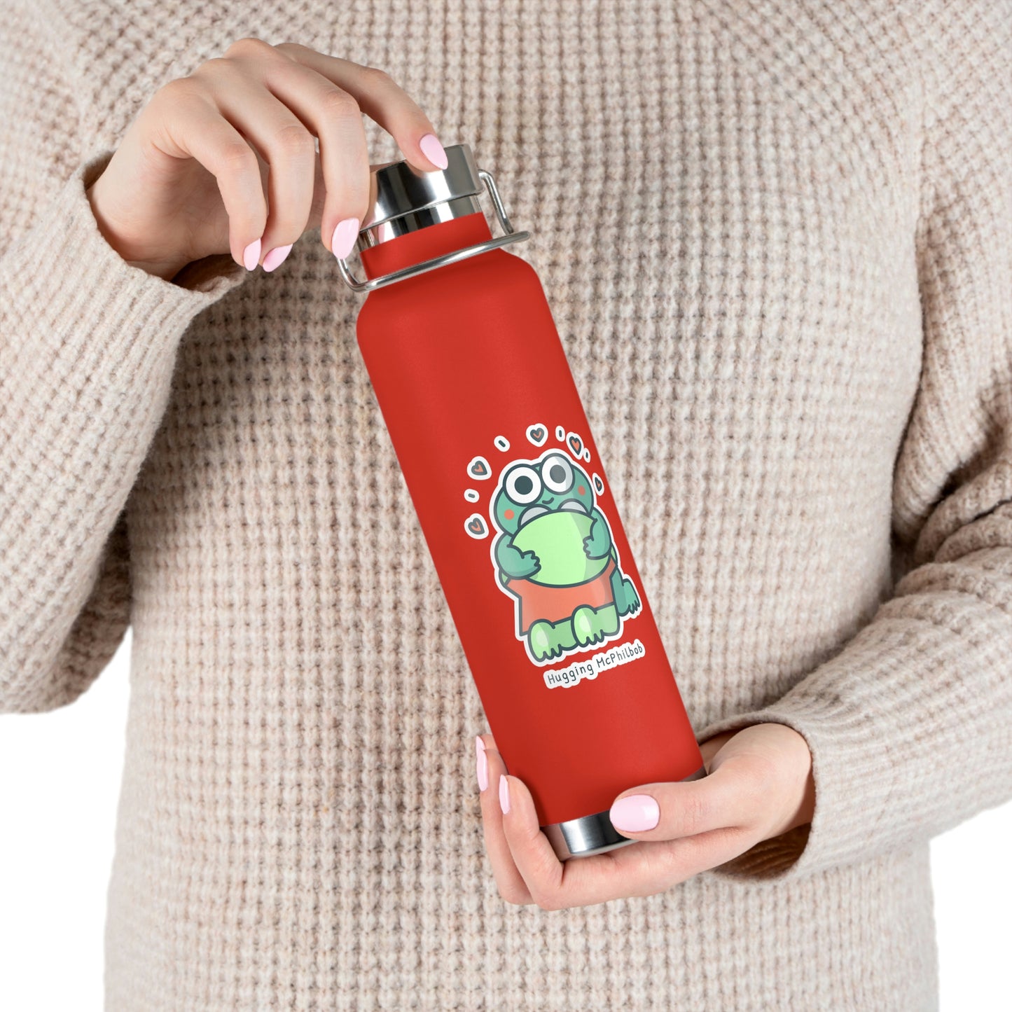 Hugging McPhilbob Copper Vacuum Insulated Bottle, 22oz