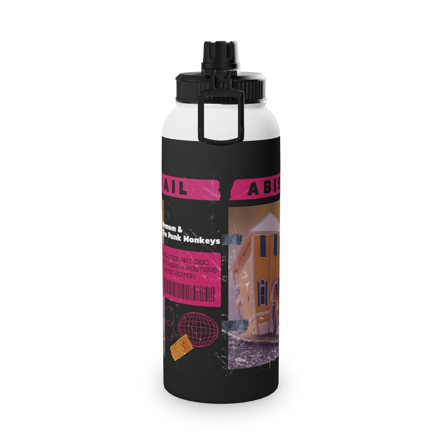 Abisnail Stainless Steel Water Bottle, Sports Lid