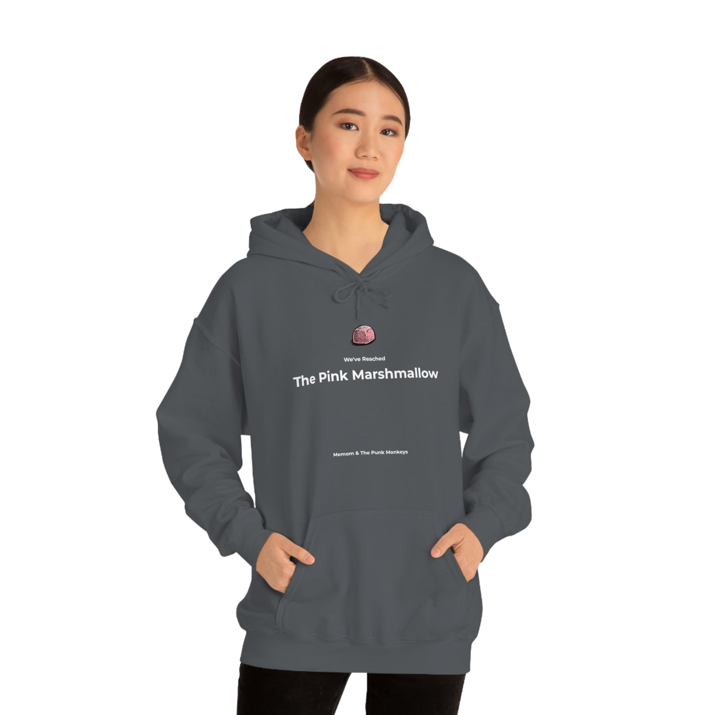We've Reached the Pink Marshmallow Unisex Heavy Blend™ Hooded Sweatshirt