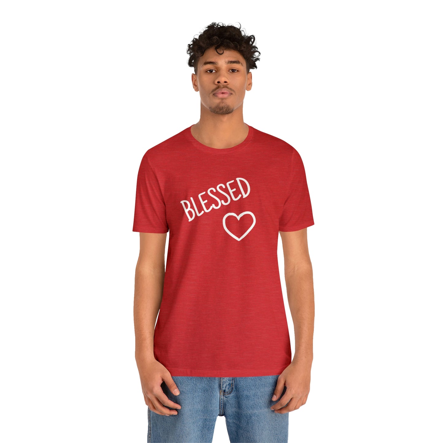 Blessed Heart Unisex Jersey Short Sleeve Tee