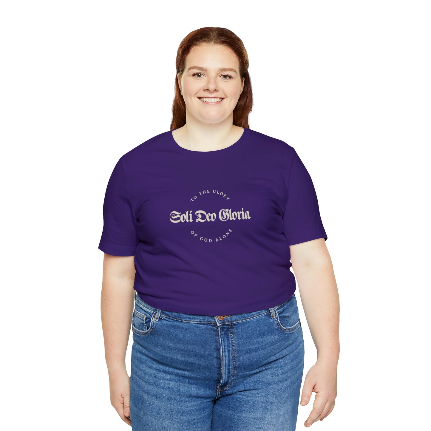 Soli Deo Gloria Gothic Circle Unisex Jersey Short Sleeve Tee