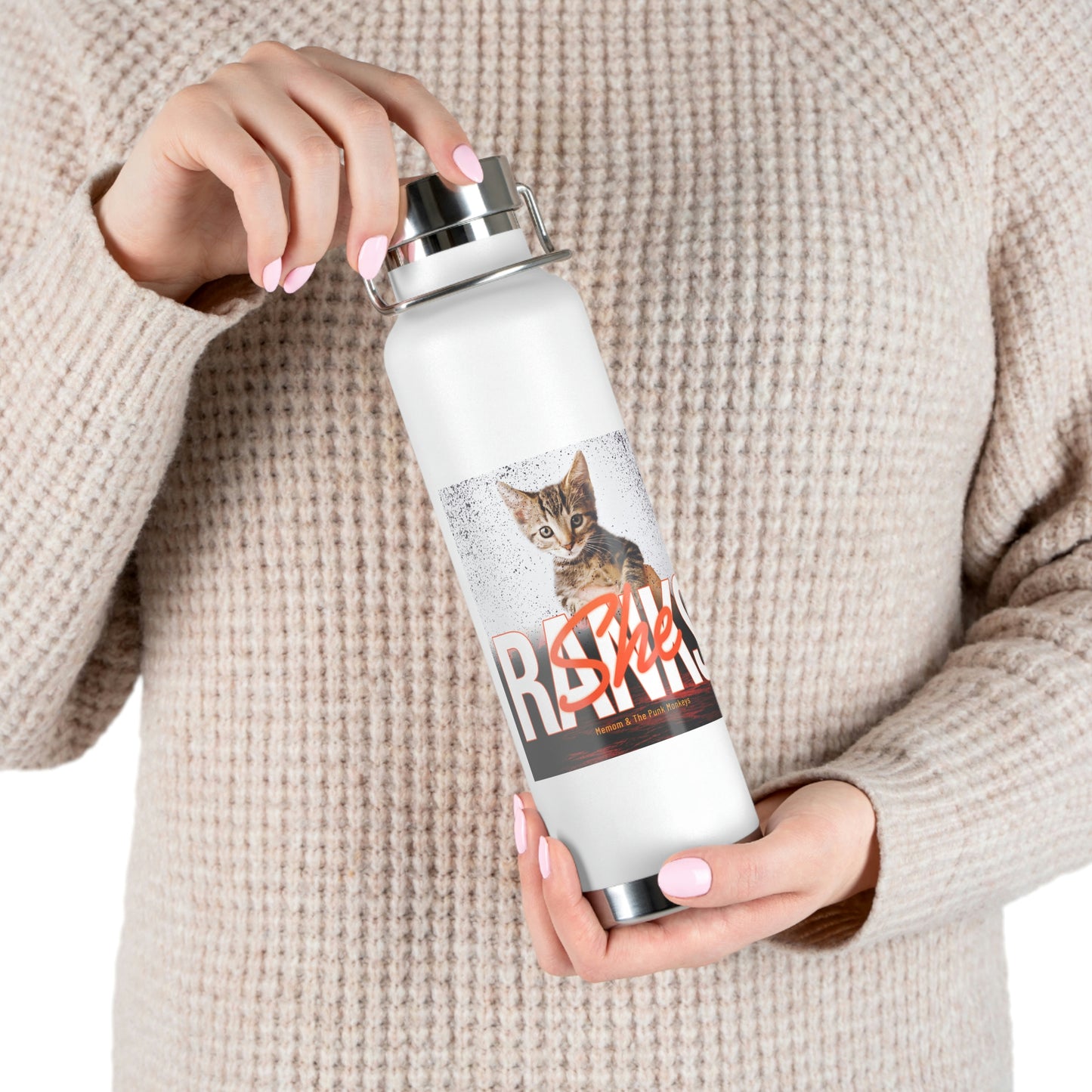She Ranks Copper Vacuum Insulated Bottle, 22oz