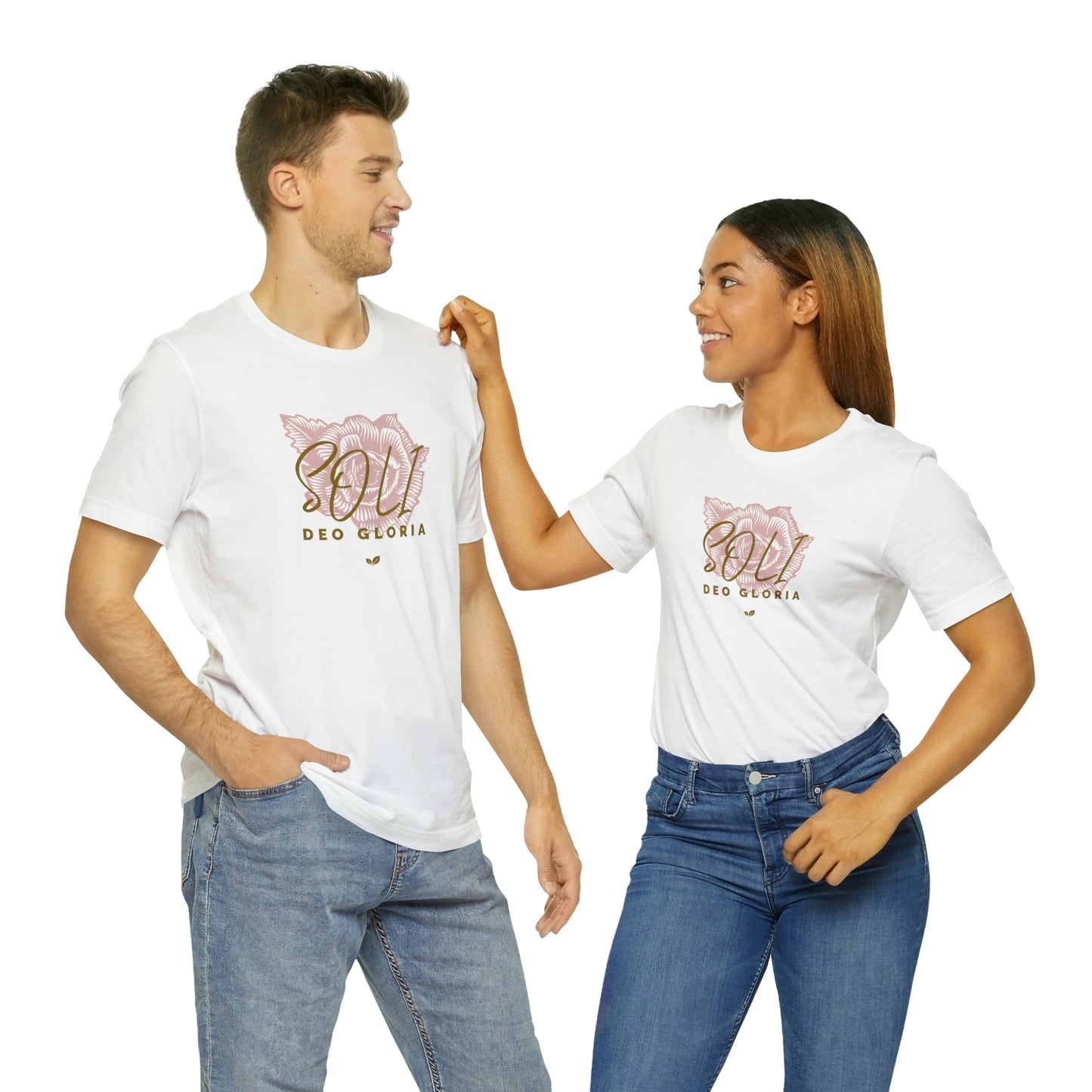 Soli Deo Gloria Rose Unisex Jersey Short Sleeve Tee