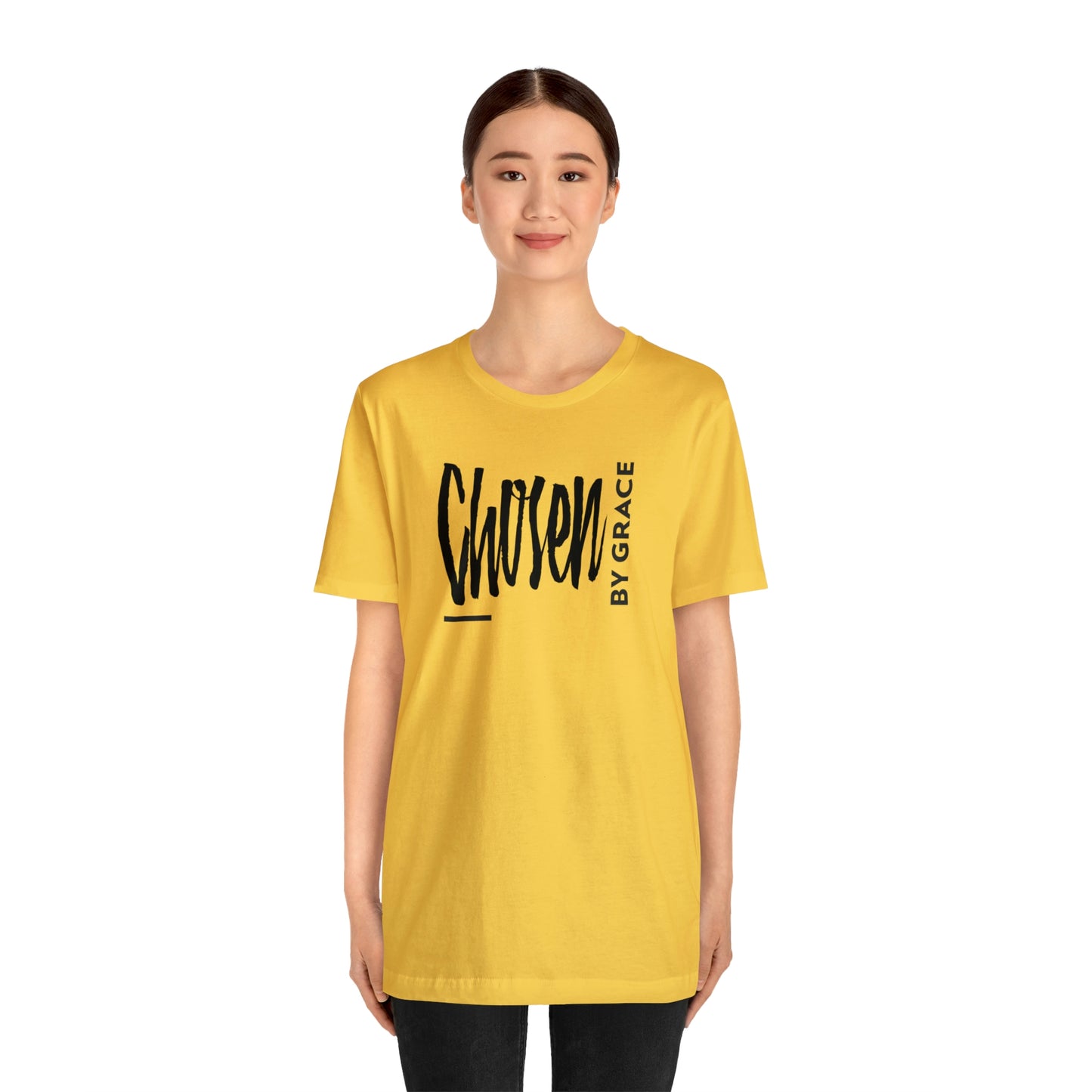 Chosen By Grace Sideways Unisex Jersey Short Sleeve Tee