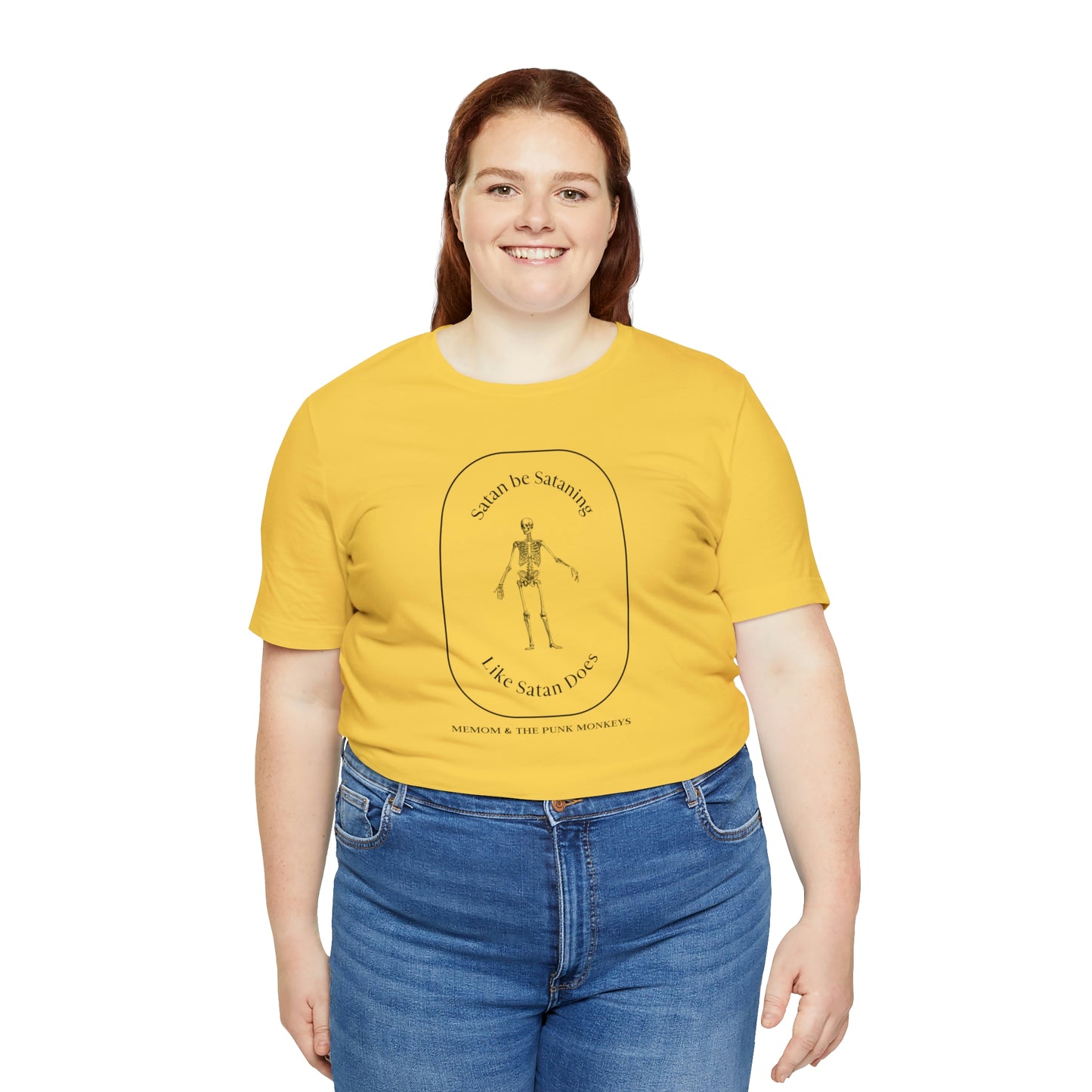Satan Be Sataning Like Satan Does, Unisex Jersey Short Sleeve Tee