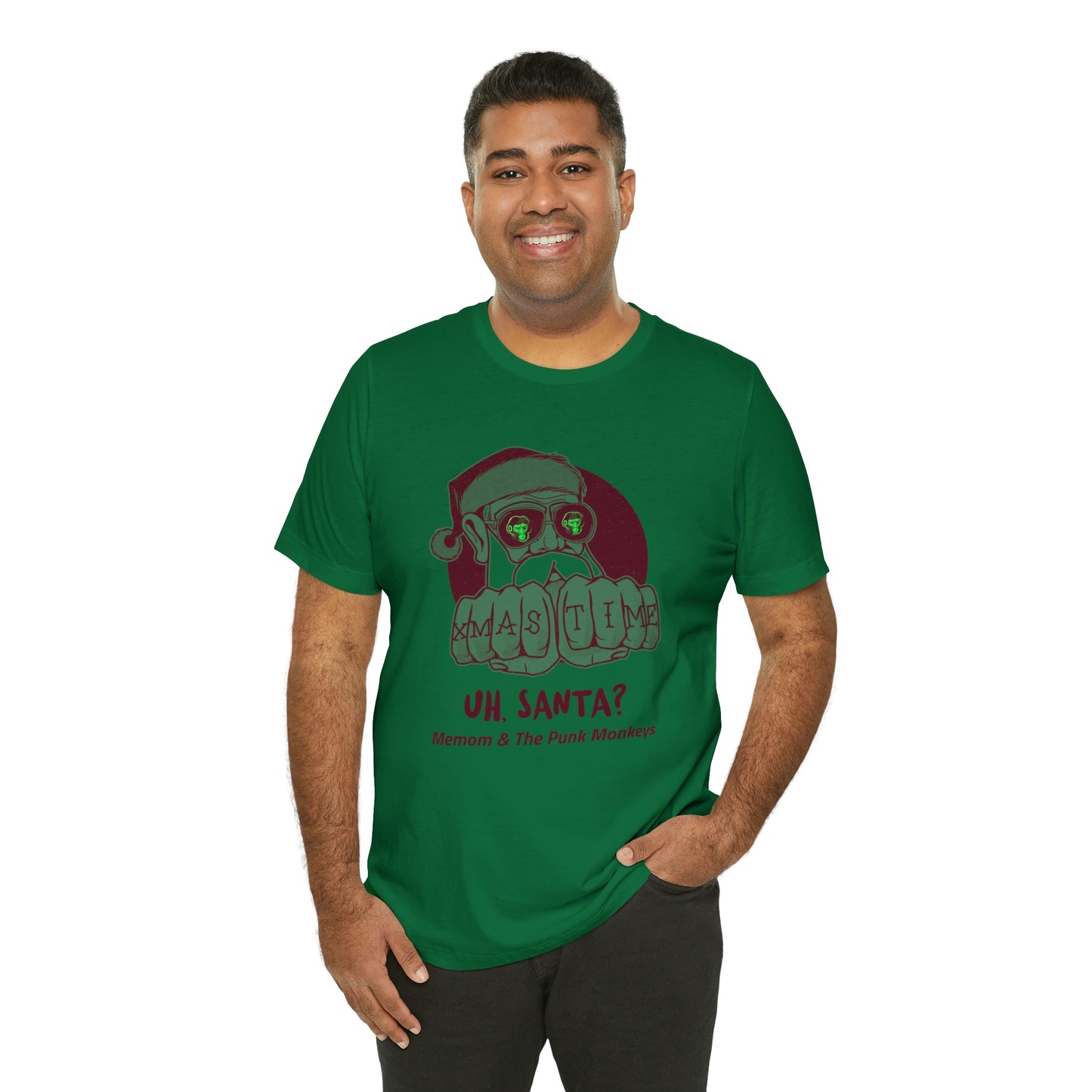 Uh, Santa? Unisex Jersey Short Sleeve Tee