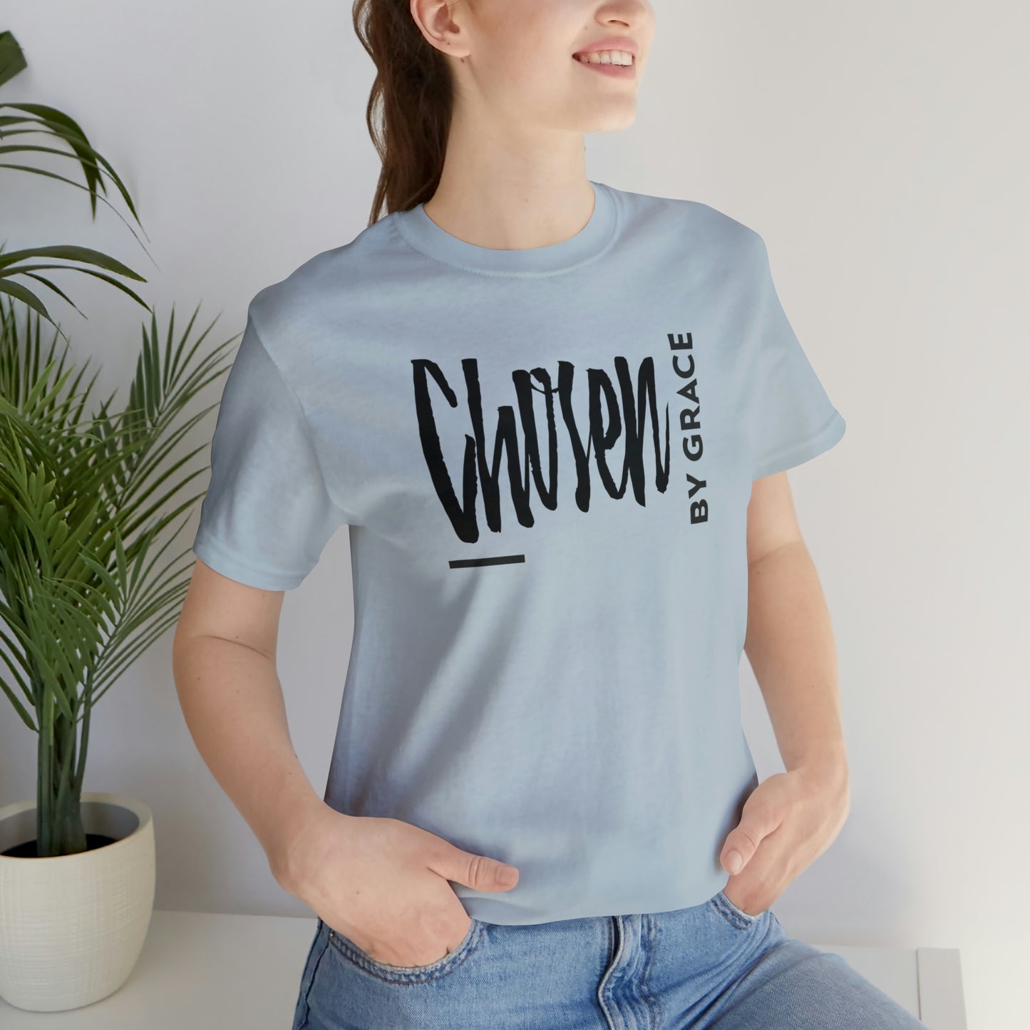 Chosen By Grace Sideways Unisex Jersey Short Sleeve Tee