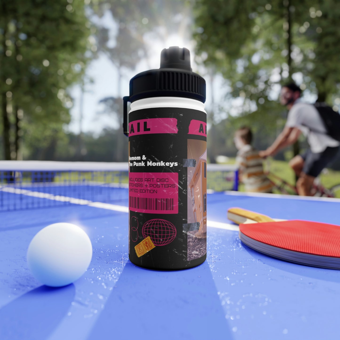 Abisnail Stainless Steel Water Bottle, Sports Lid