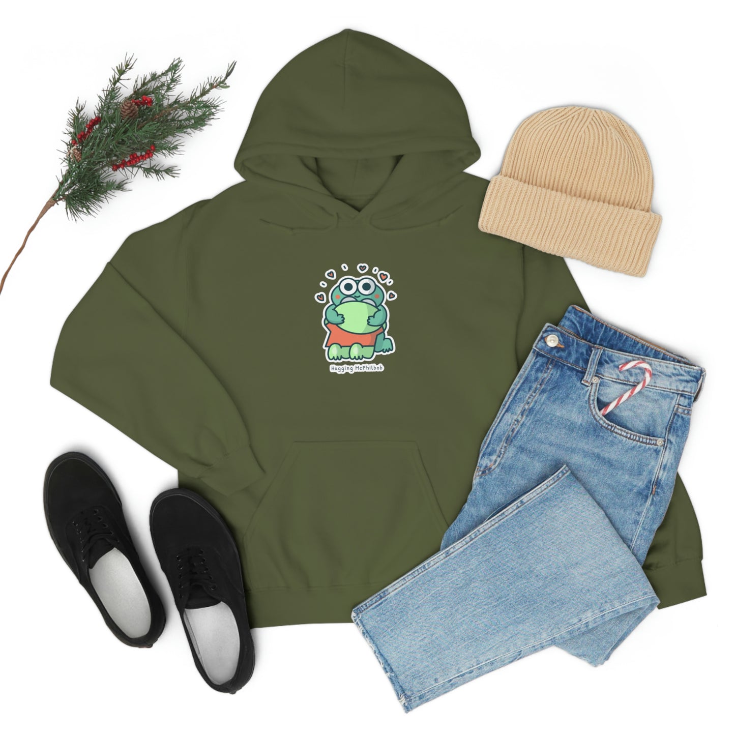 Hugging McPhilbob Unisex Heavy Blend™ Hooded Sweatshirt