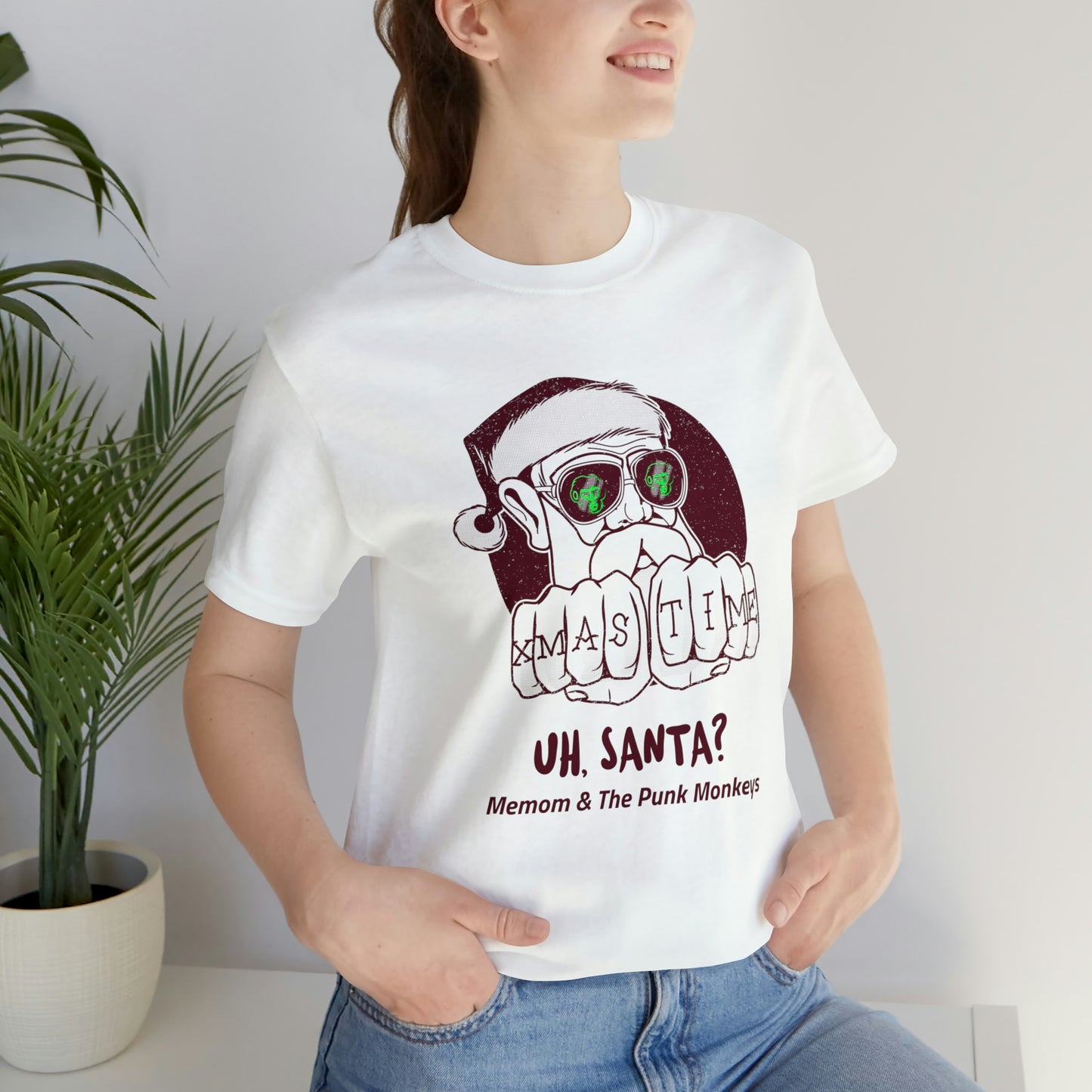 Uh, Santa? Unisex Jersey Short Sleeve Tee