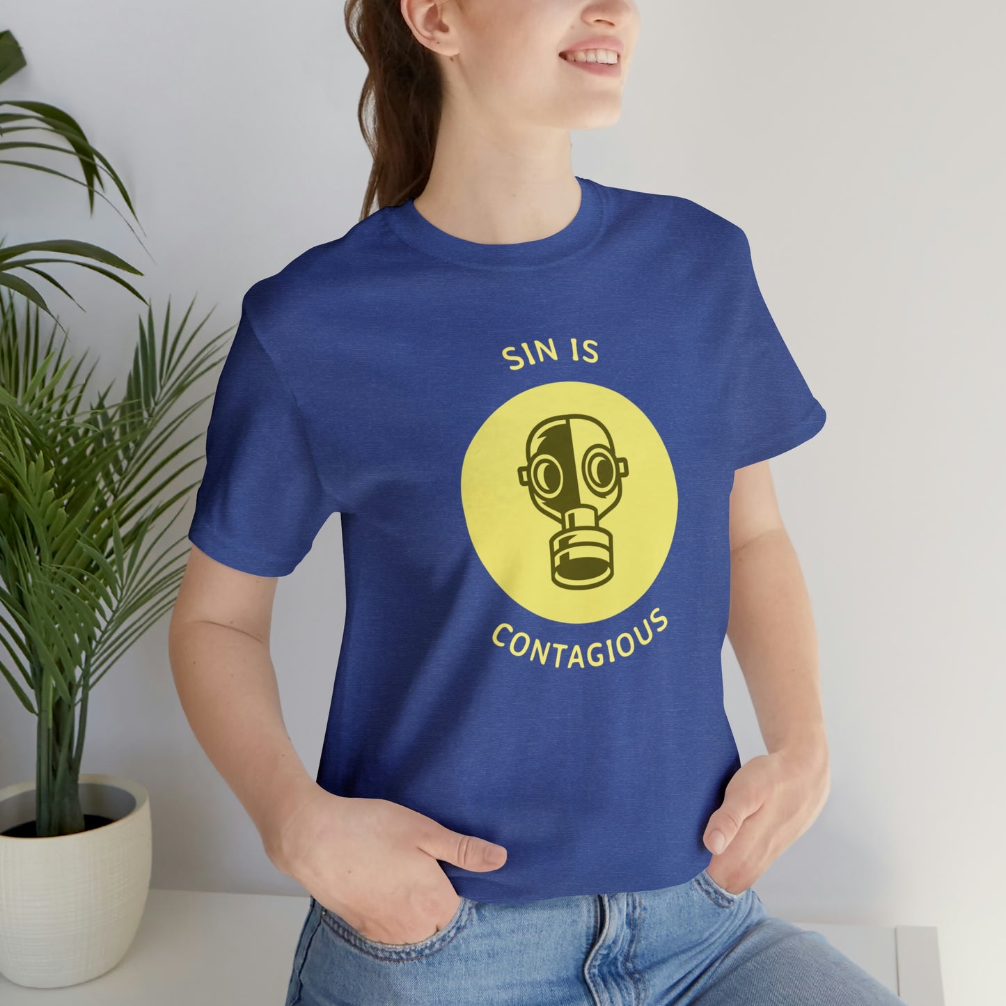 Sin is Contagious Unisex Jersey Short Sleeve Tee