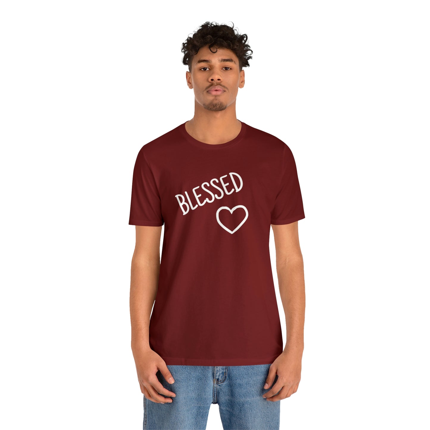 Blessed Heart Unisex Jersey Short Sleeve Tee