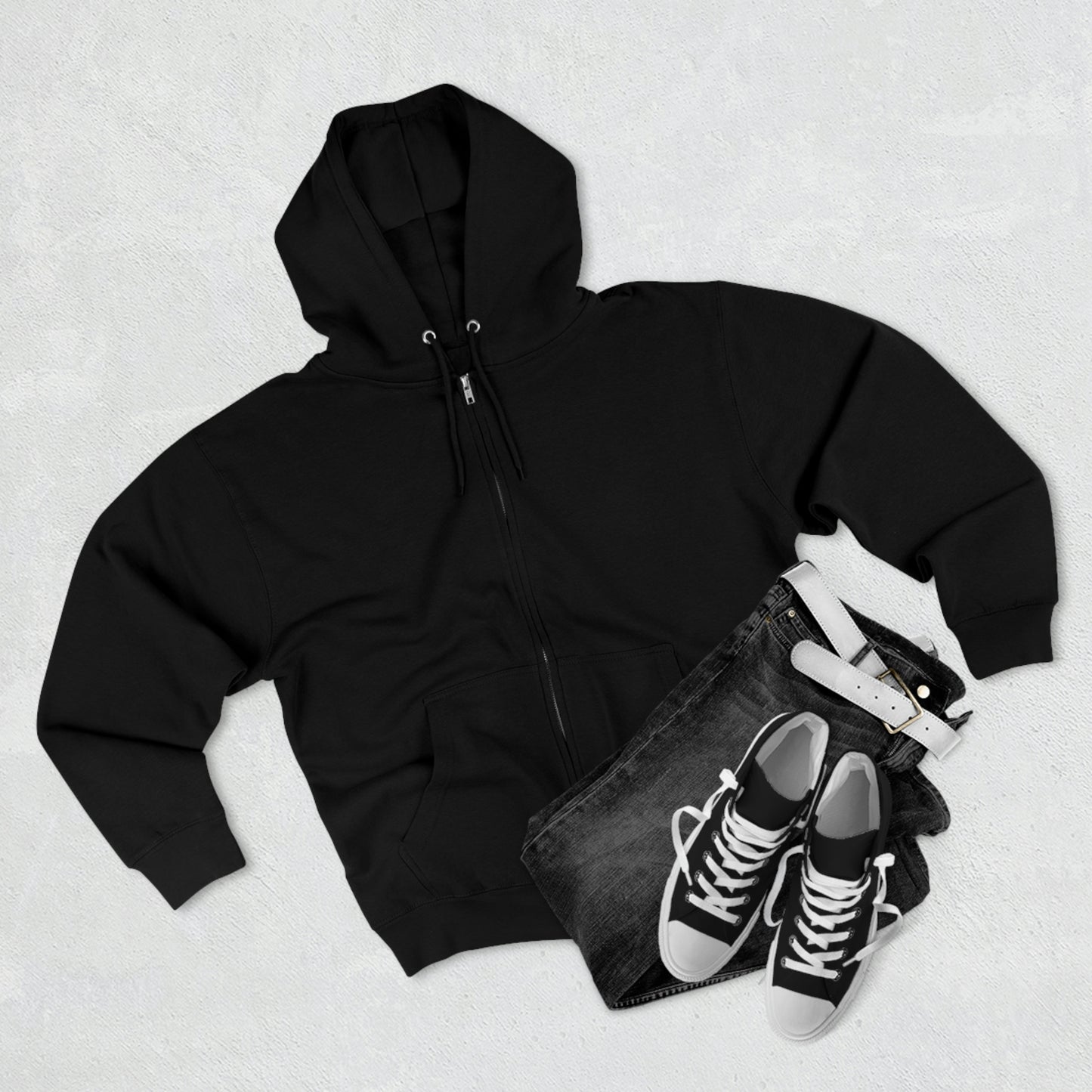 Memom & The Punk Monkeys Unisex Premium Full Zip Hoodie