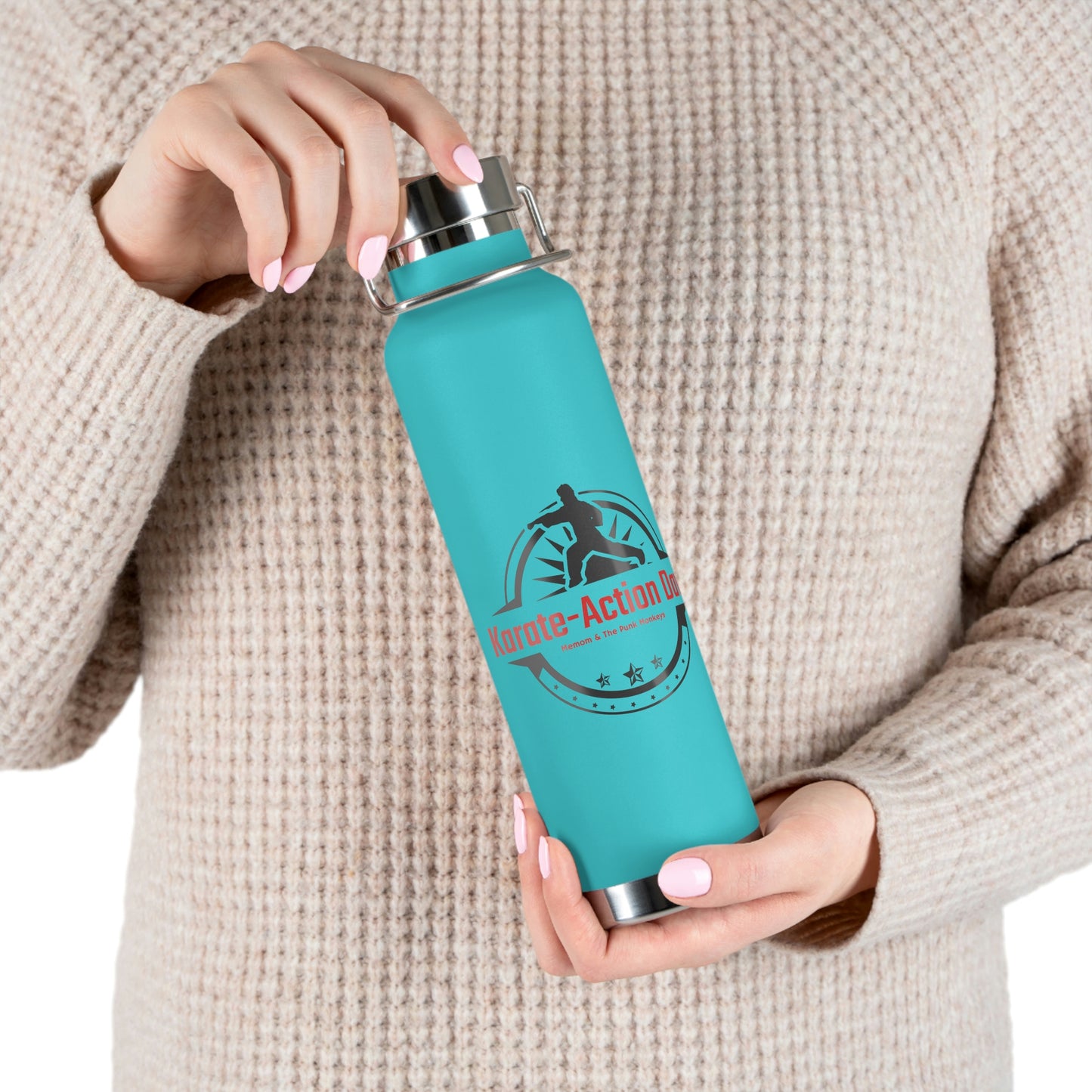 Karate Action Dave Copper Vacuum Insulated Bottle, 22oz