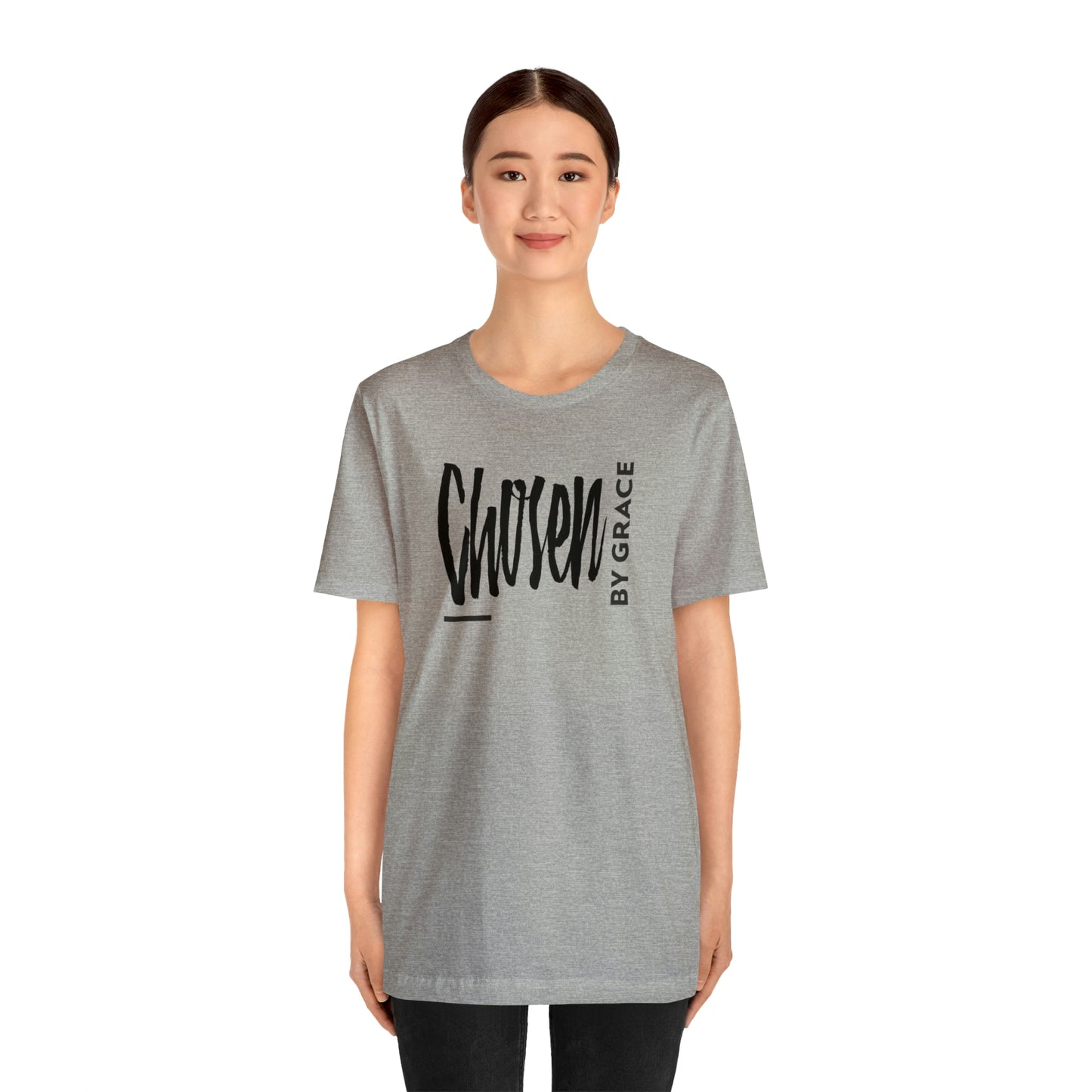 Chosen By Grace Sideways Unisex Jersey Short Sleeve Tee